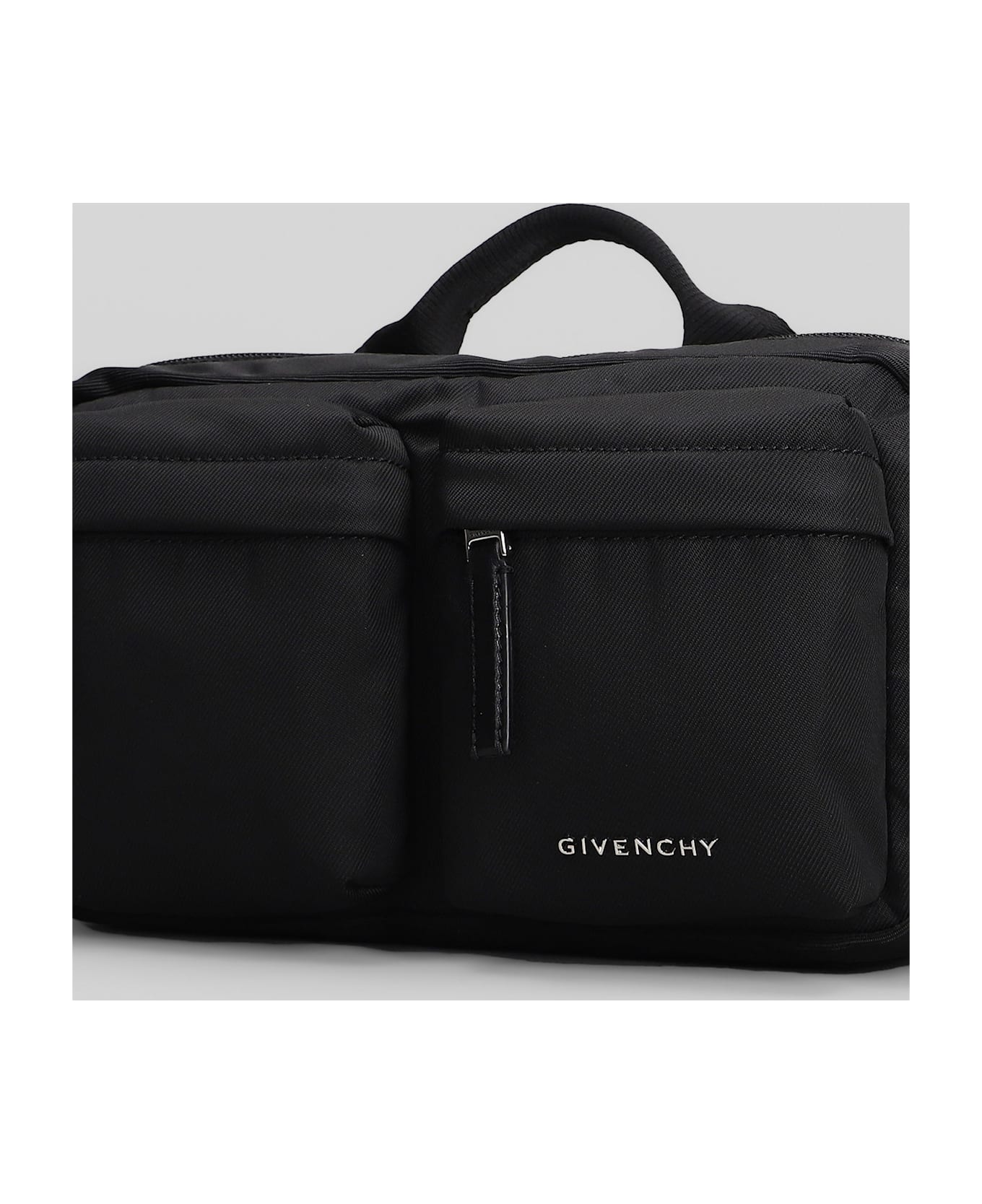 Givenchy Essential U Waist Bag In Black Polyamide - black