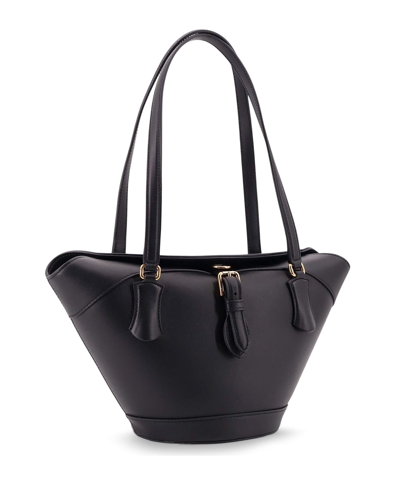 Dolce 
Gabbana Coffa Capri Leather Shoulder Bag - Black