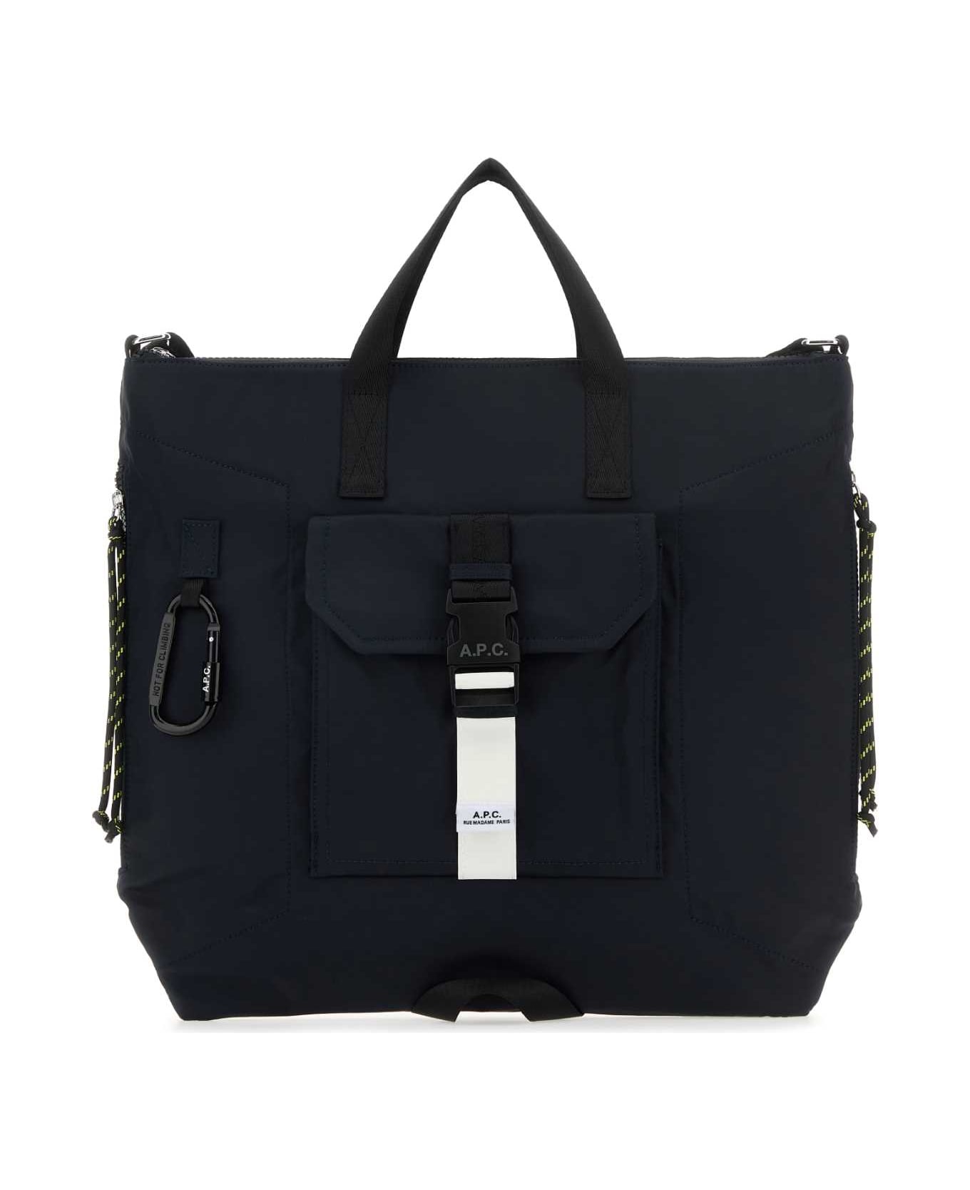 A.P.C. Midnight Blue Trek Shopping Bag - DARKNAVY