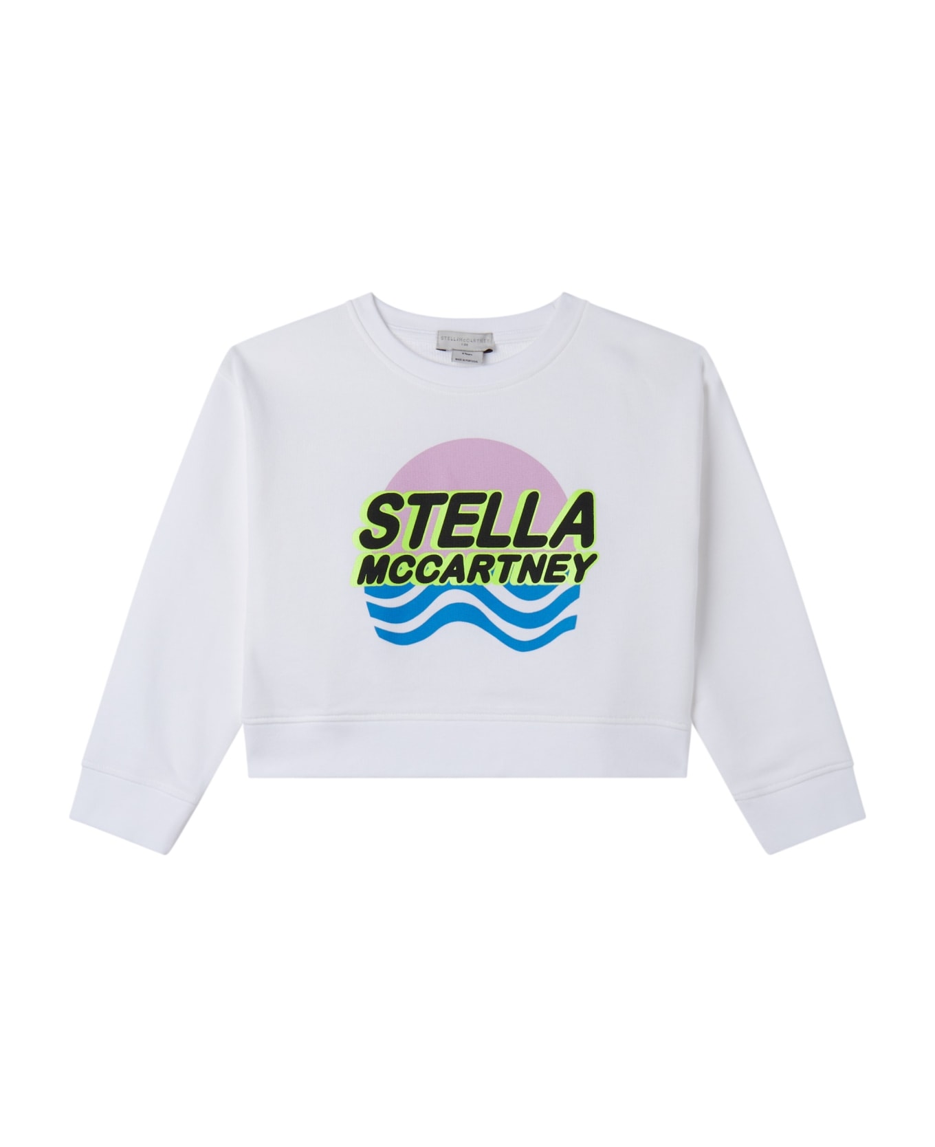 Stella McCartney Kids Sweatshirt With Print - White ニットウェア＆スウェットシャツ