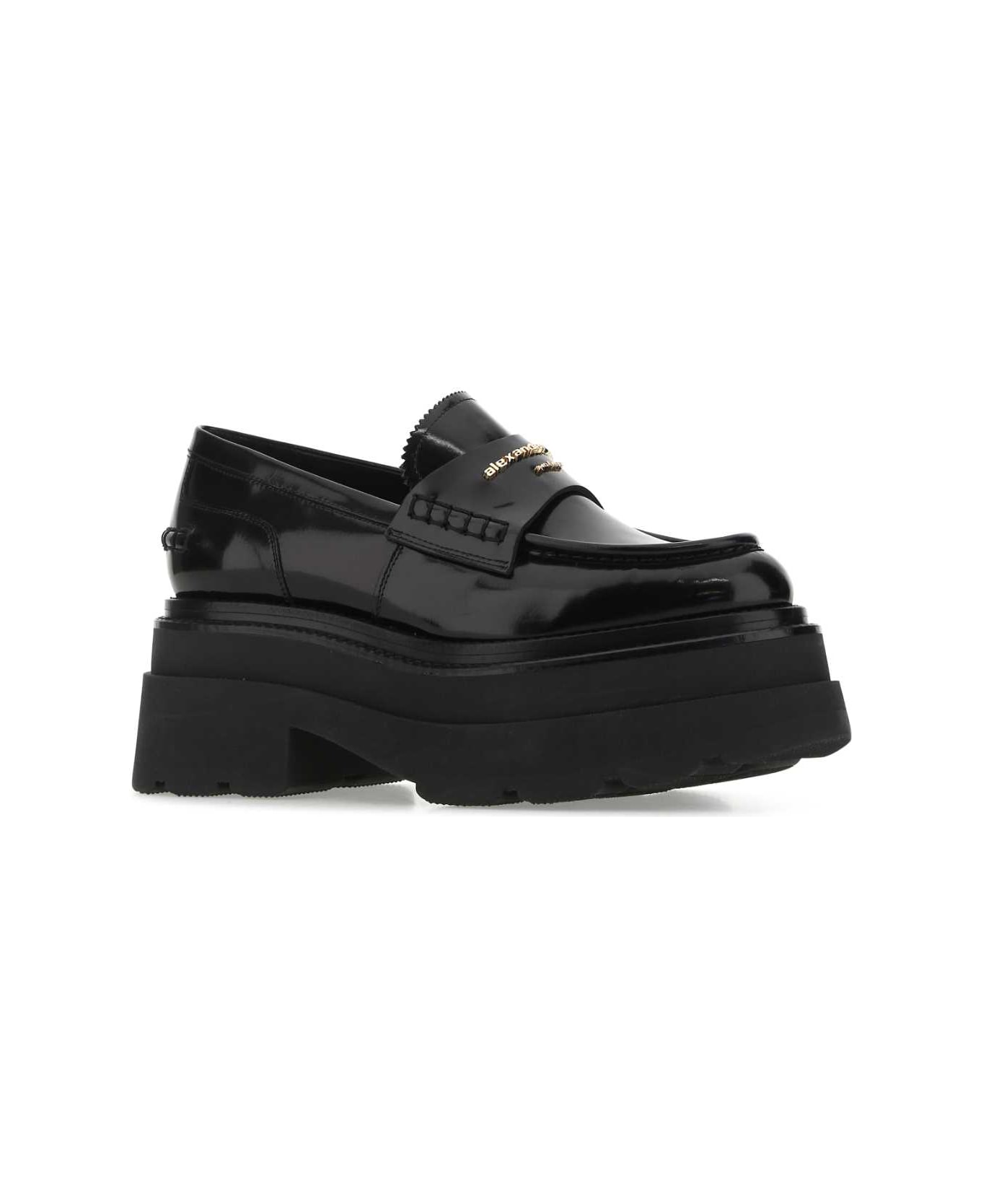 Alexander Wang Black Leather Carter Loafers - 001