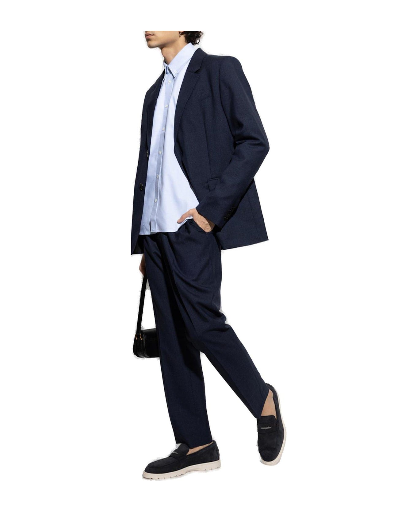 Ami Alexandre Mattiussi Paris Straight-leg Trousers - Navy Blue