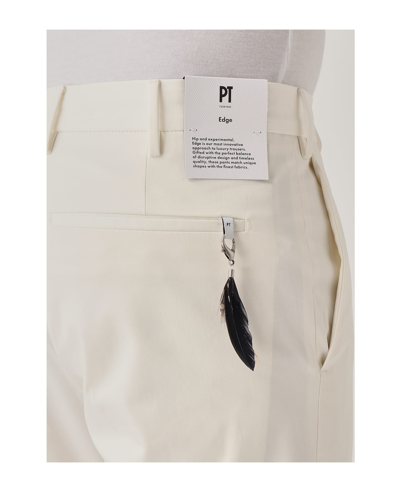 PT Torino Pantalone Uomo Trousers - BIANCO