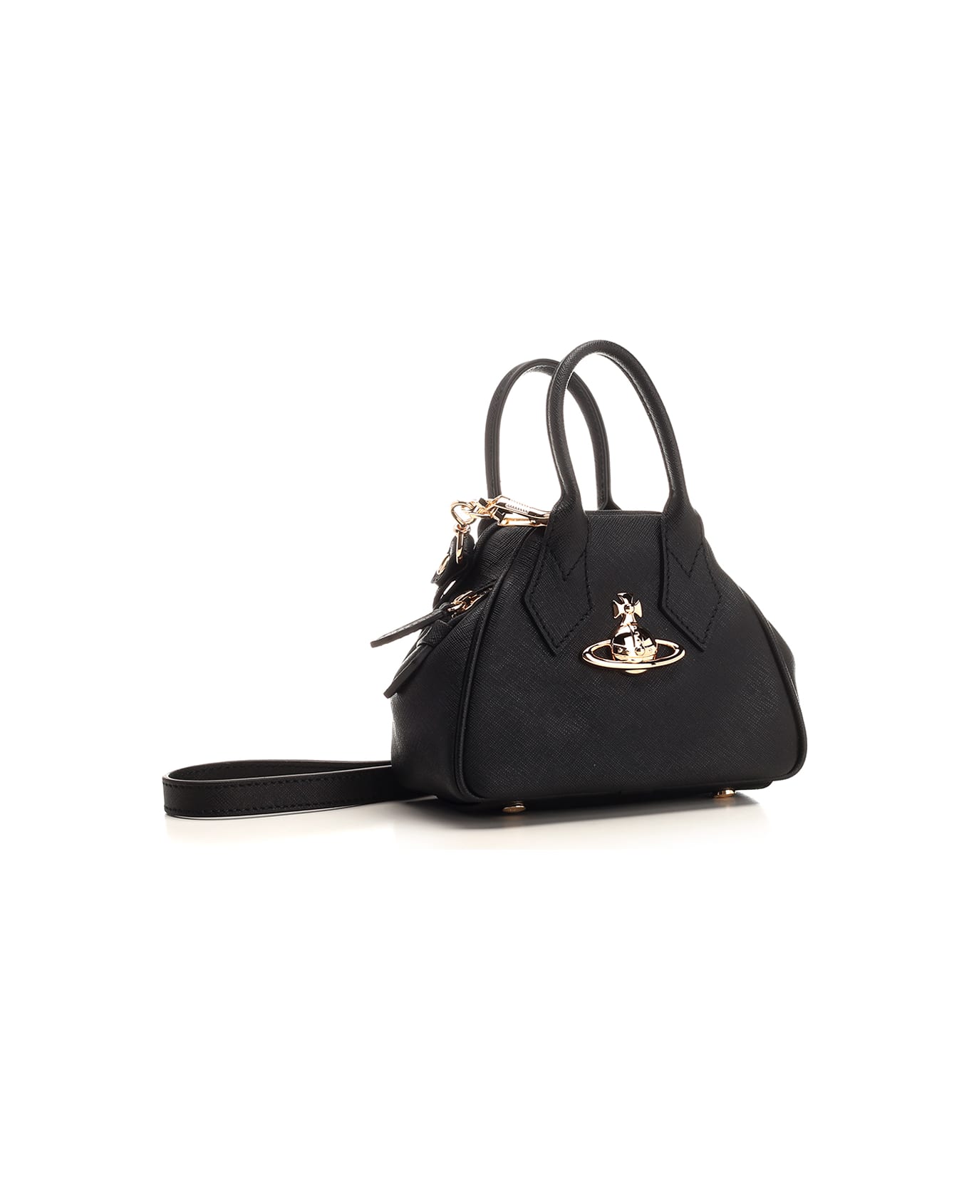 Vivienne Westwood Black Leather Handbag - Black