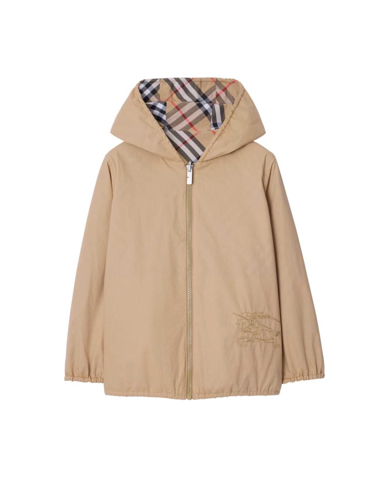 Burberry Kb6 Rufus Chk Rvs - Sand コート＆ジャケット