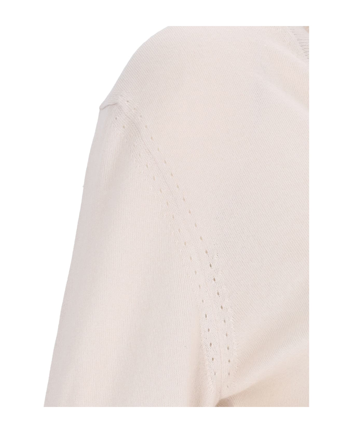 Loro Piana 
neo Piuma
 V-neck Sweater - Beige