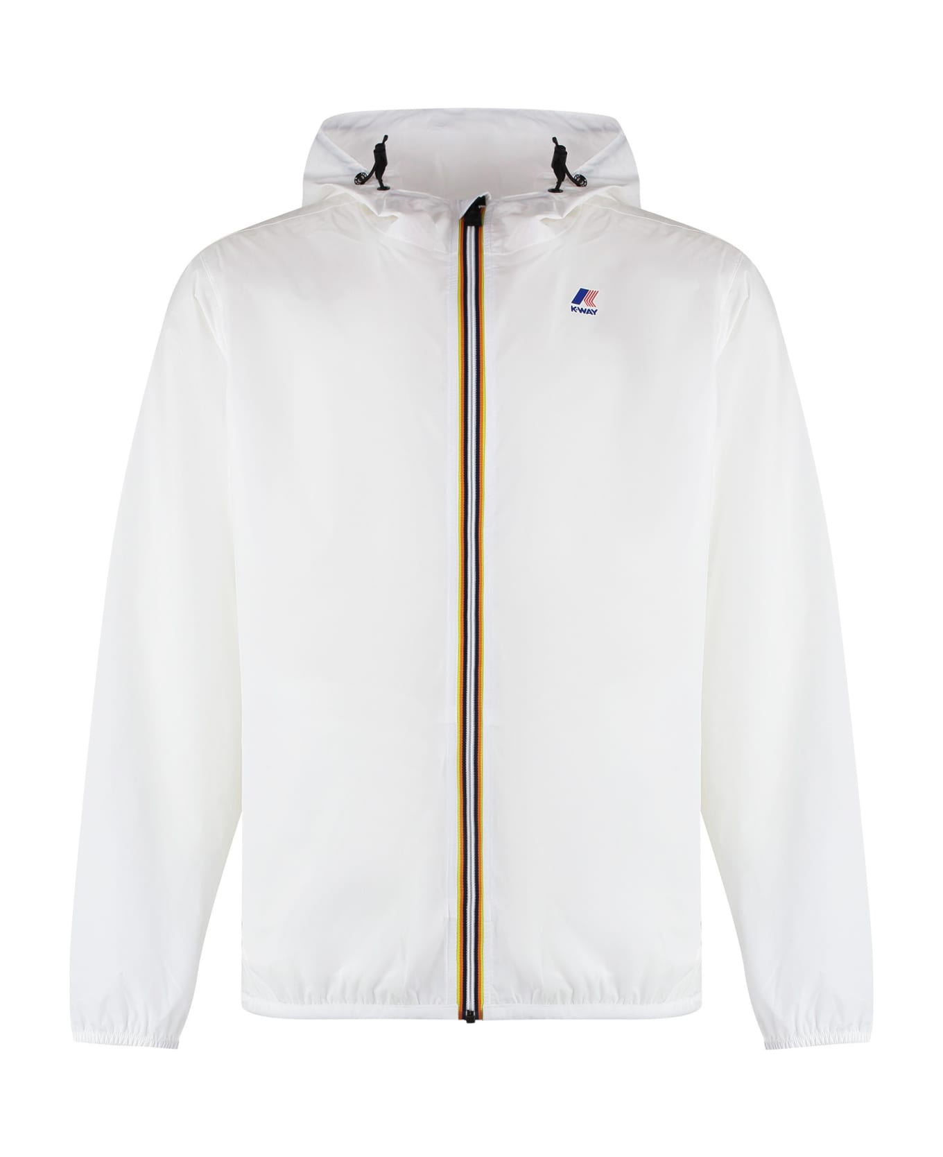 K-Way Le Vrai 3.0 Claude Hooded Nylon Jacket - White
