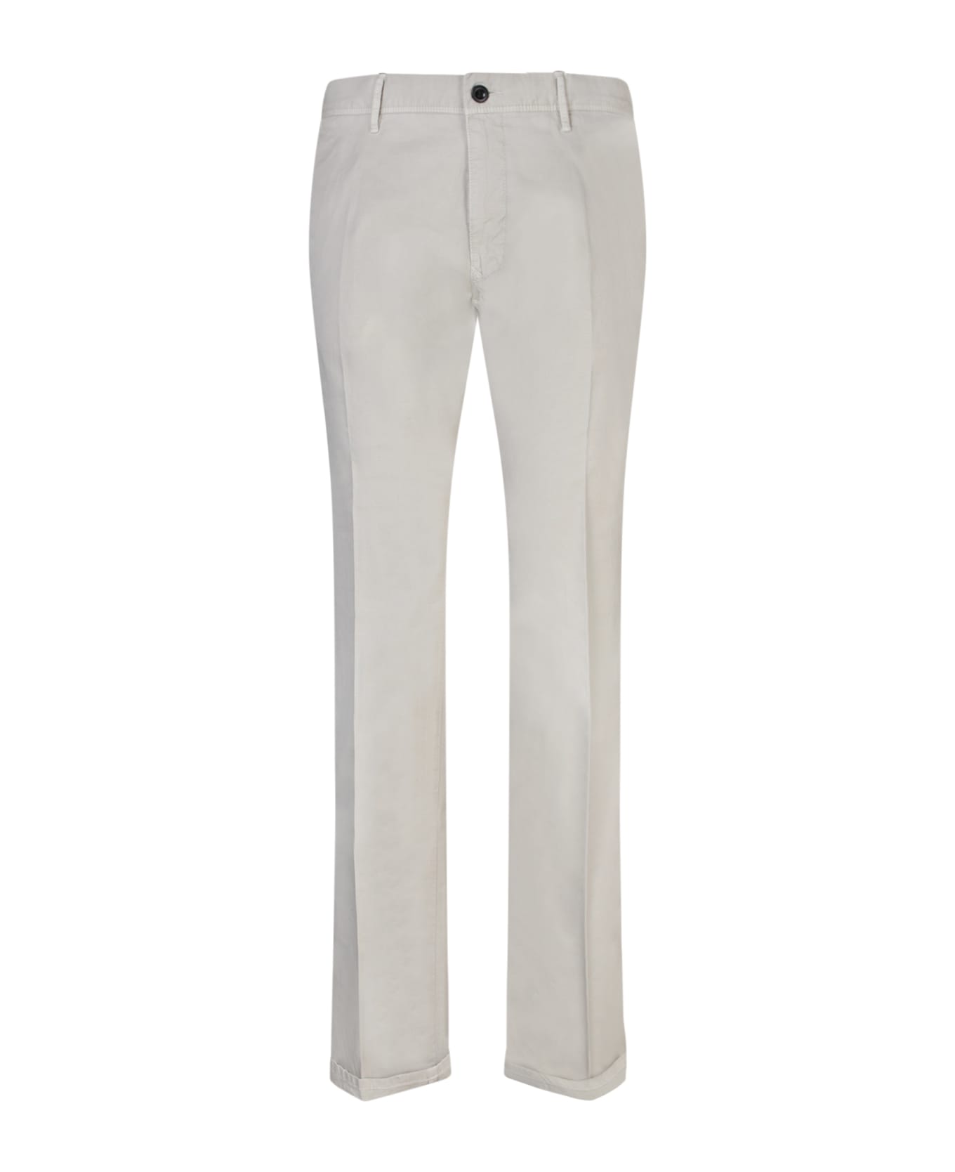 Incotex Light Grey Elegant Trousers - Grey ボトムス