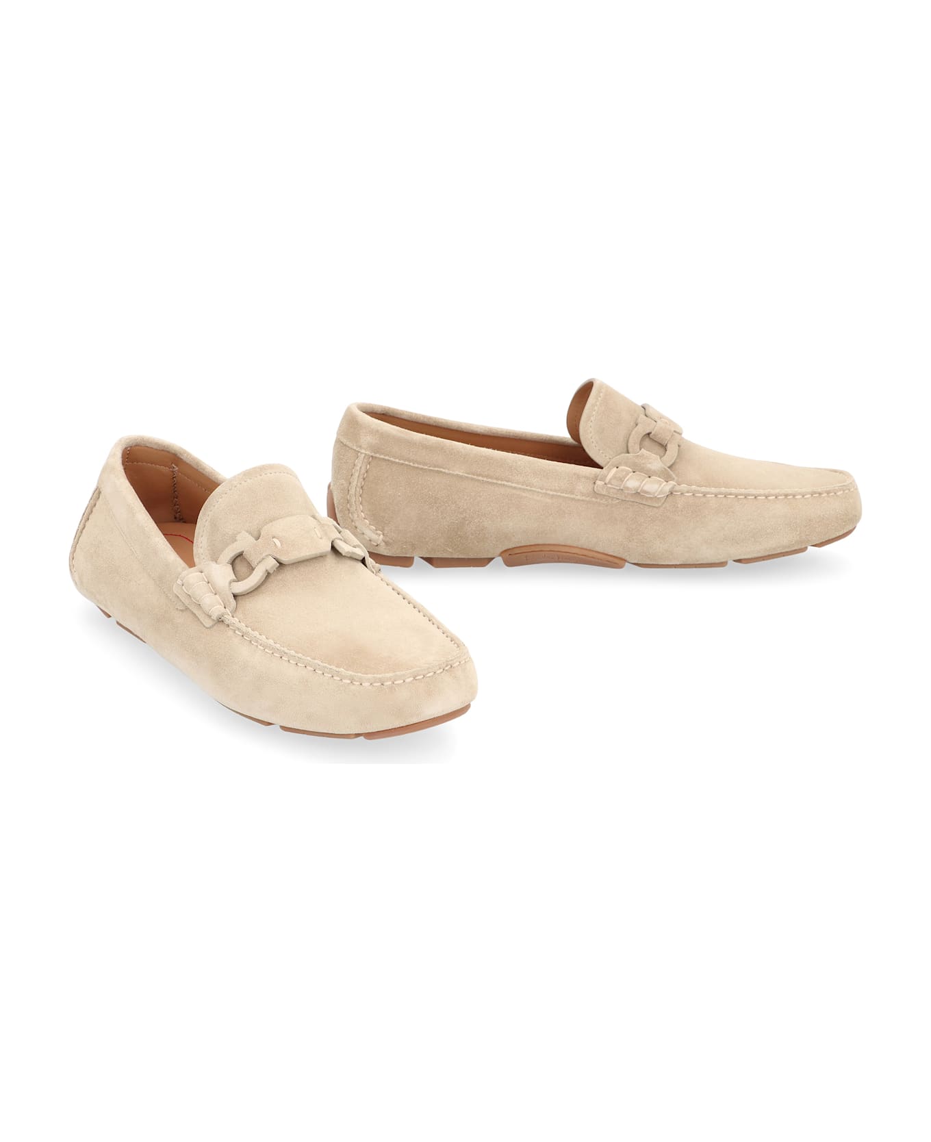 Ferragamo Suede Loafers - Beige