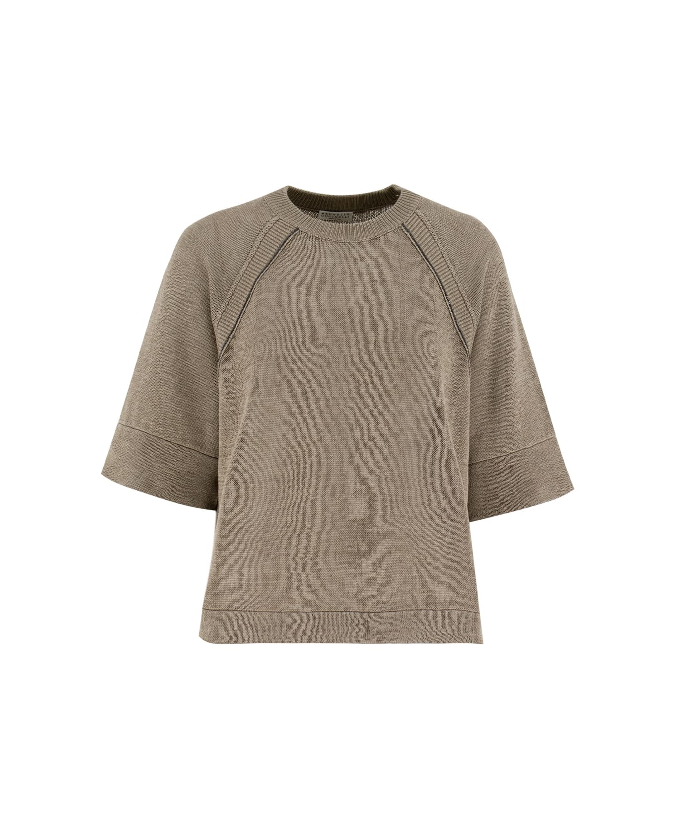 Brunello Cucinelli Cotton Crewneck Sweater - JACKFRUIT Tシャツ