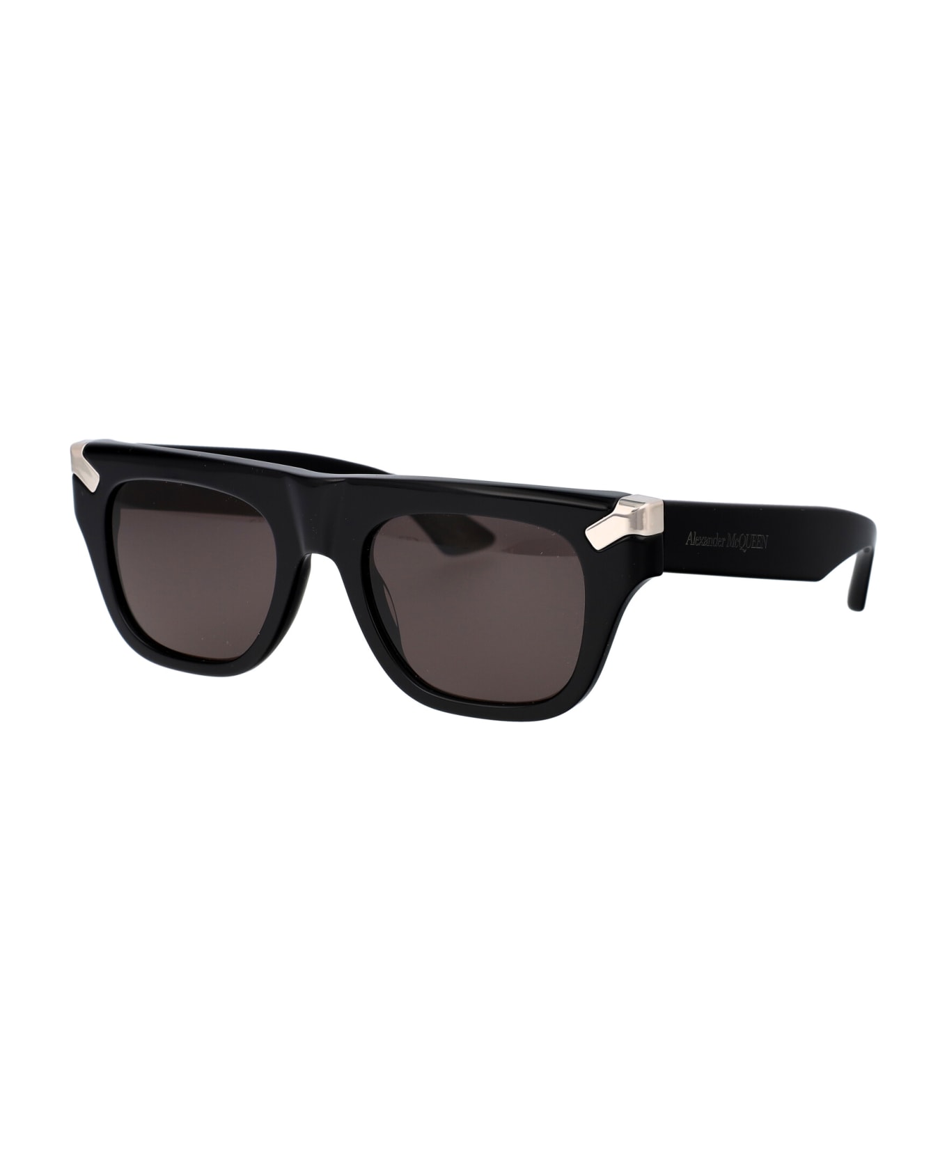 Alexander McQueen Eyewear Am0441s Sunglasses - 001 BLACK BLACK GREY サングラス