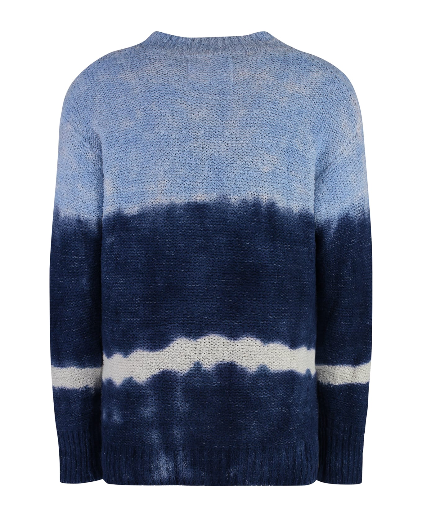 Isabel Marant Henley Cotton Blend Crew-neck Sweater - blue