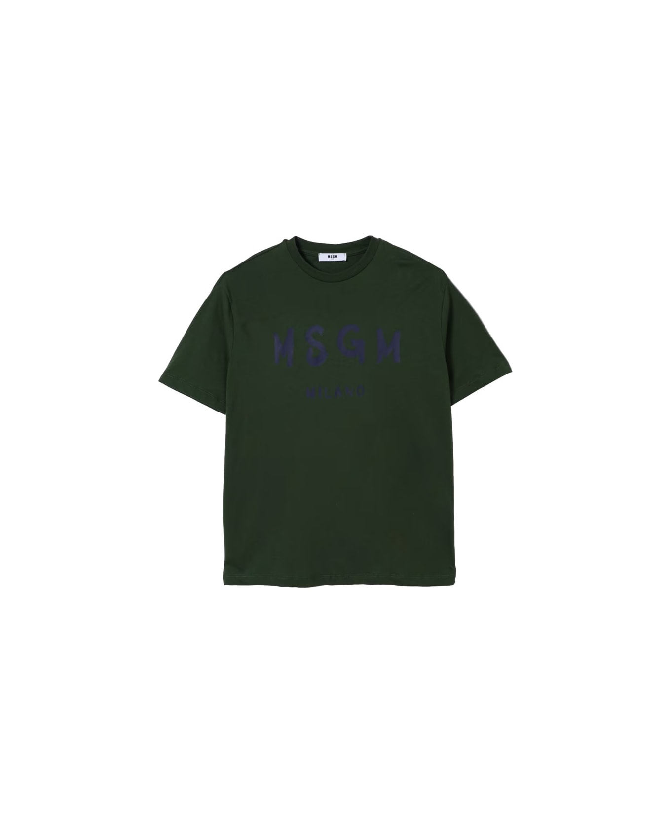 MSGM T-shirt With Logo - GREEN