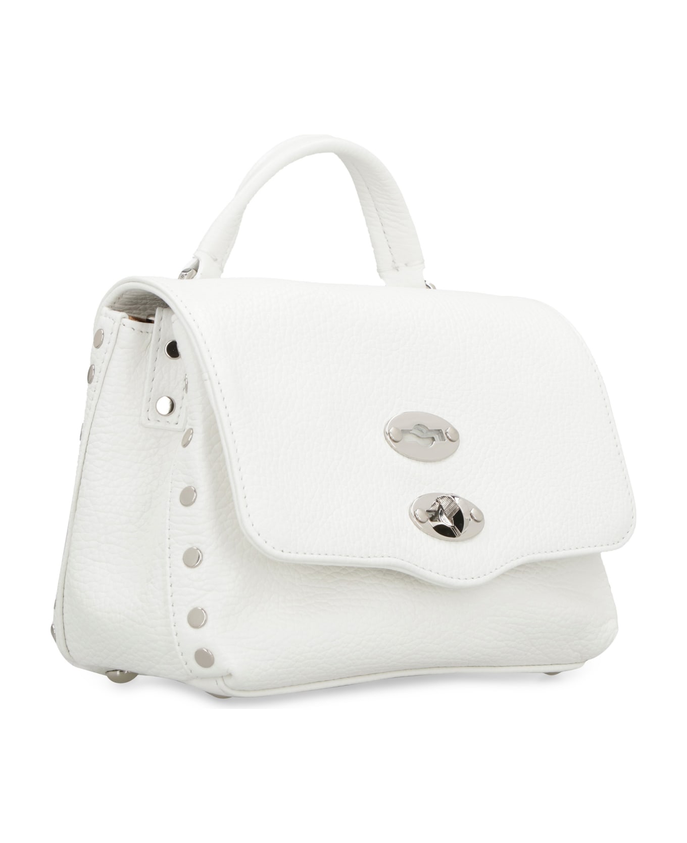Zanellato Postina Baby Leather Handbag - Bianco Latte