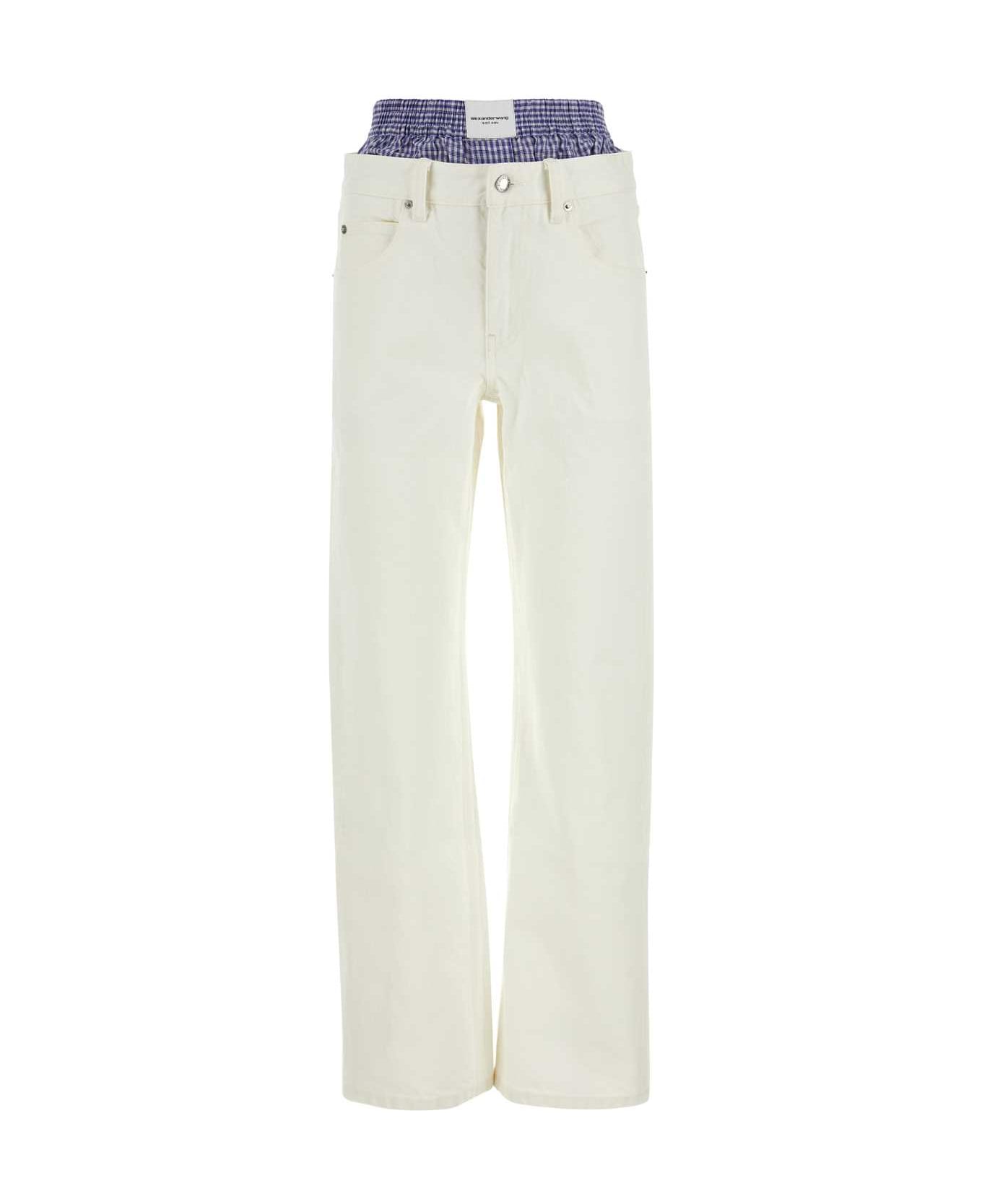 Alexander Wang Ivory Denim Jeans - MOONSHINE