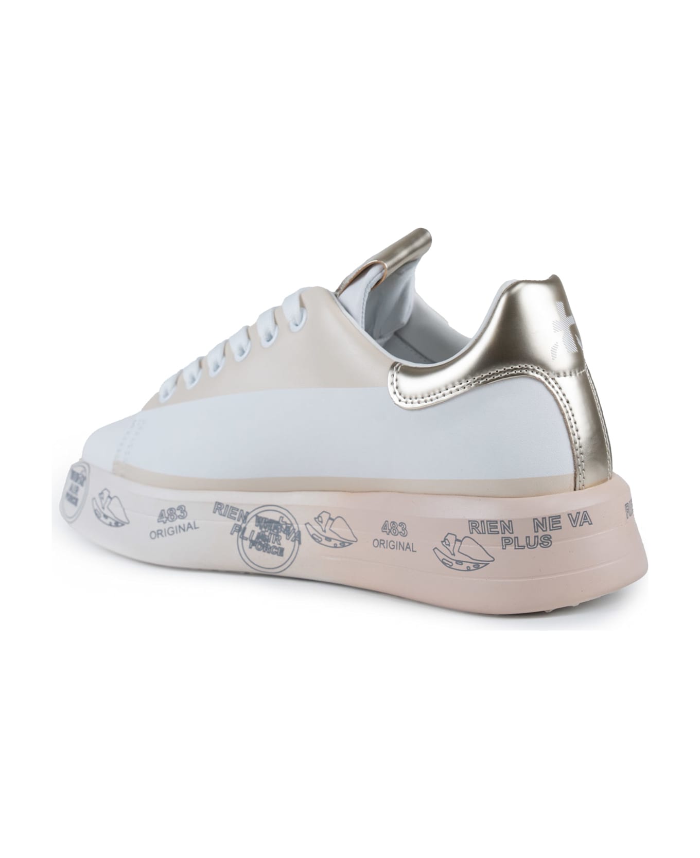 Premiata Sneakers Belle 7452 - Bianco/rosa