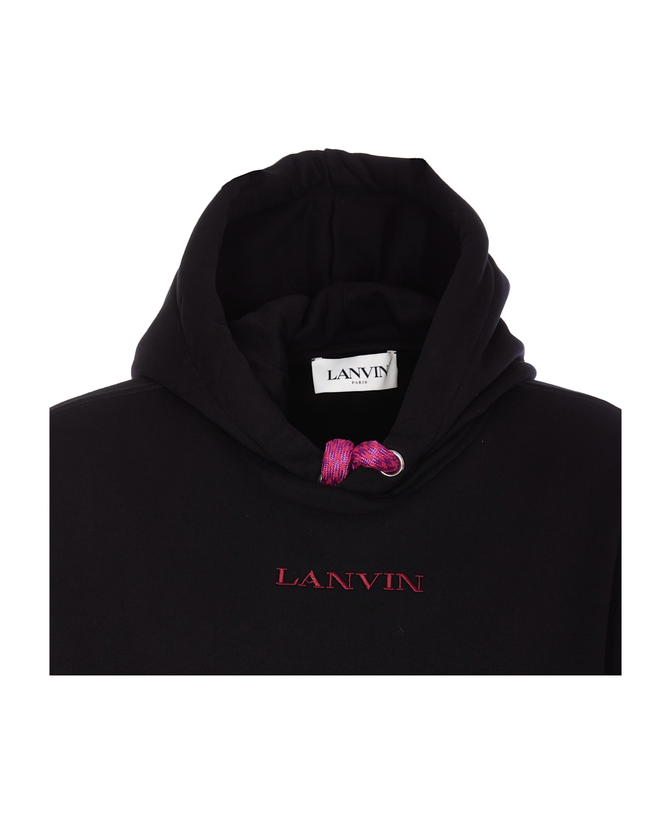 Lanvin Tubular Curb Hoodie - Black