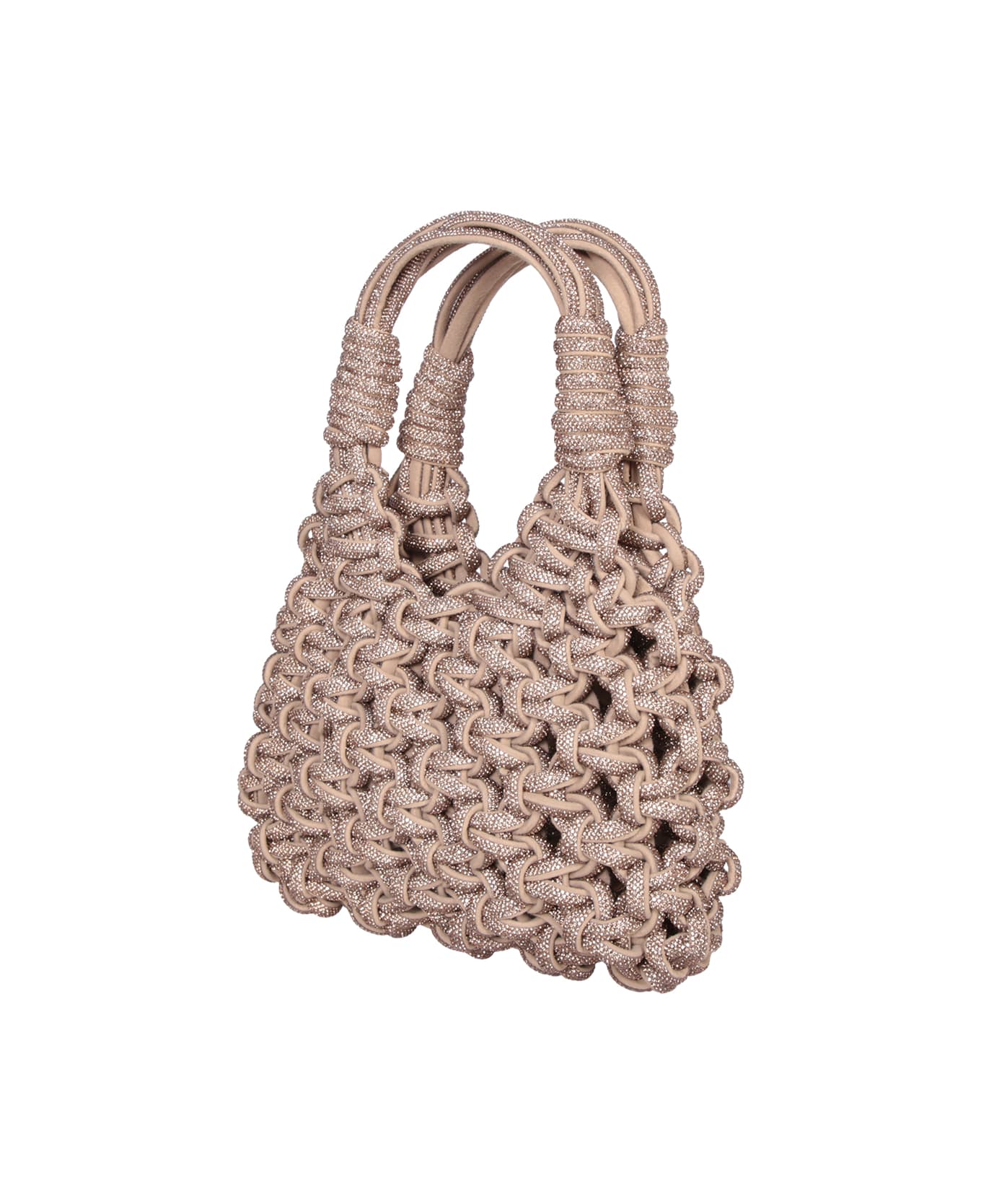 Hibourama Vannifique Buckle Gold Handbag - Metallic