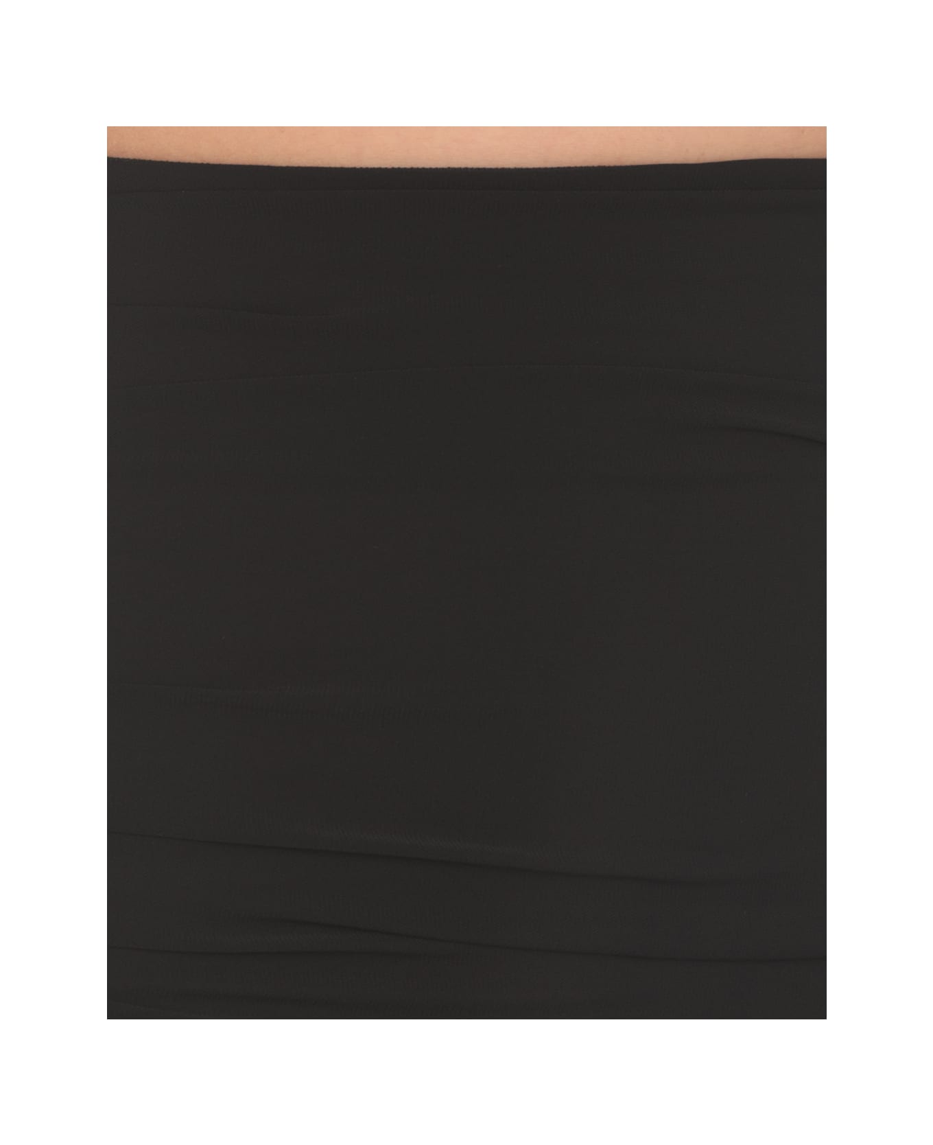 Pinko Georgette Draped Skirt - Black