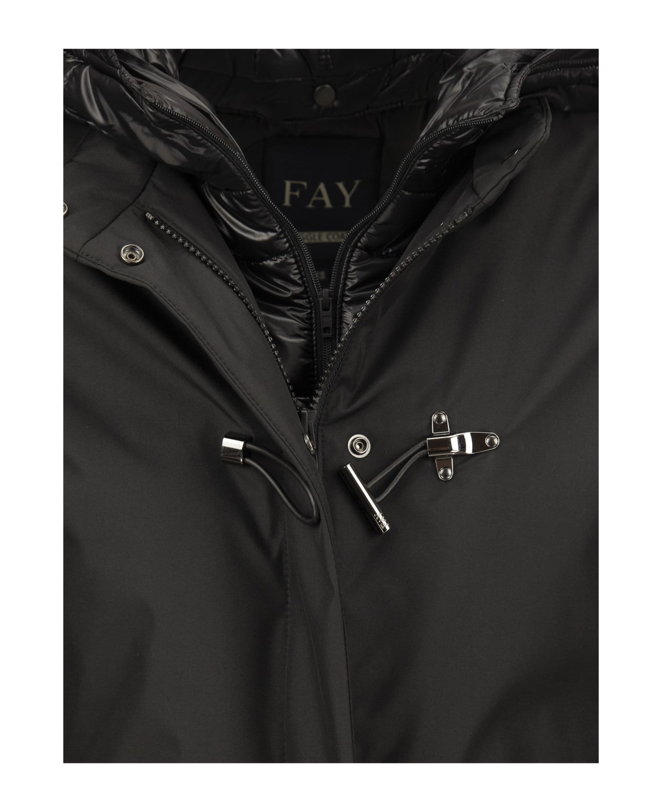 Fay Toggle Coat - Jacket Fay - BLACK コート