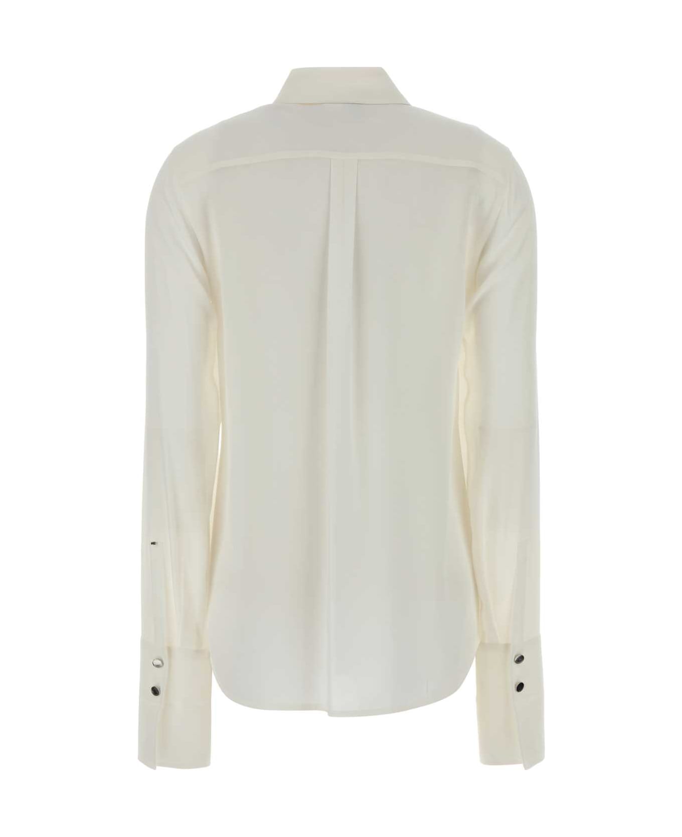 SportMax White Crepe Circolo Shirt - BIANCO