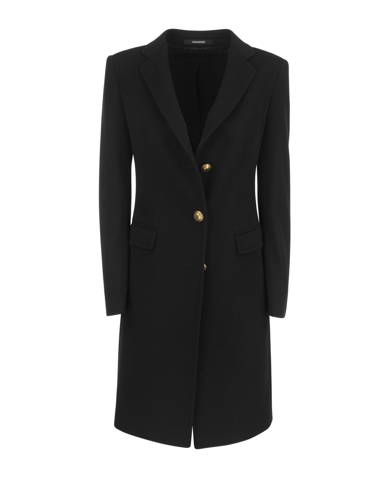 Tagliatore Wool And Cashmere Coat - Black