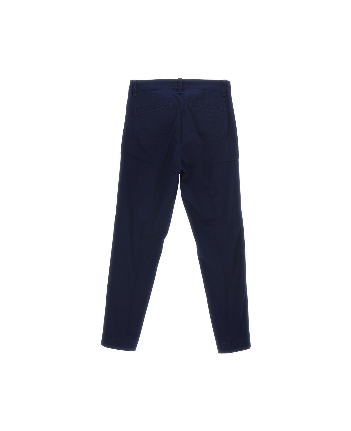 Ralph Lauren High-waist Slim-fit Cropped Trousers - BLUE ボトムス