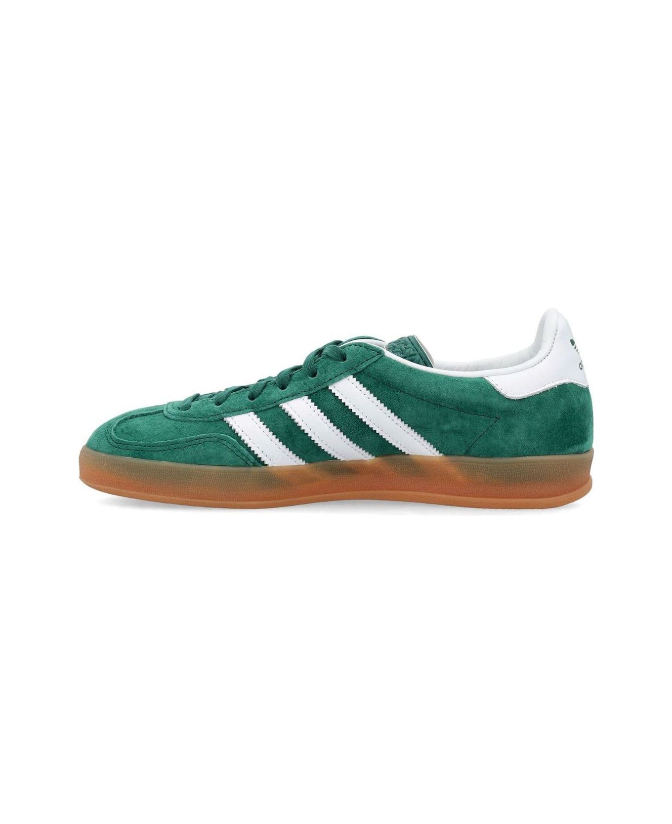 Adidas Round Toe Lace-up Sneakers - Cgreen/ftwwht/gum2