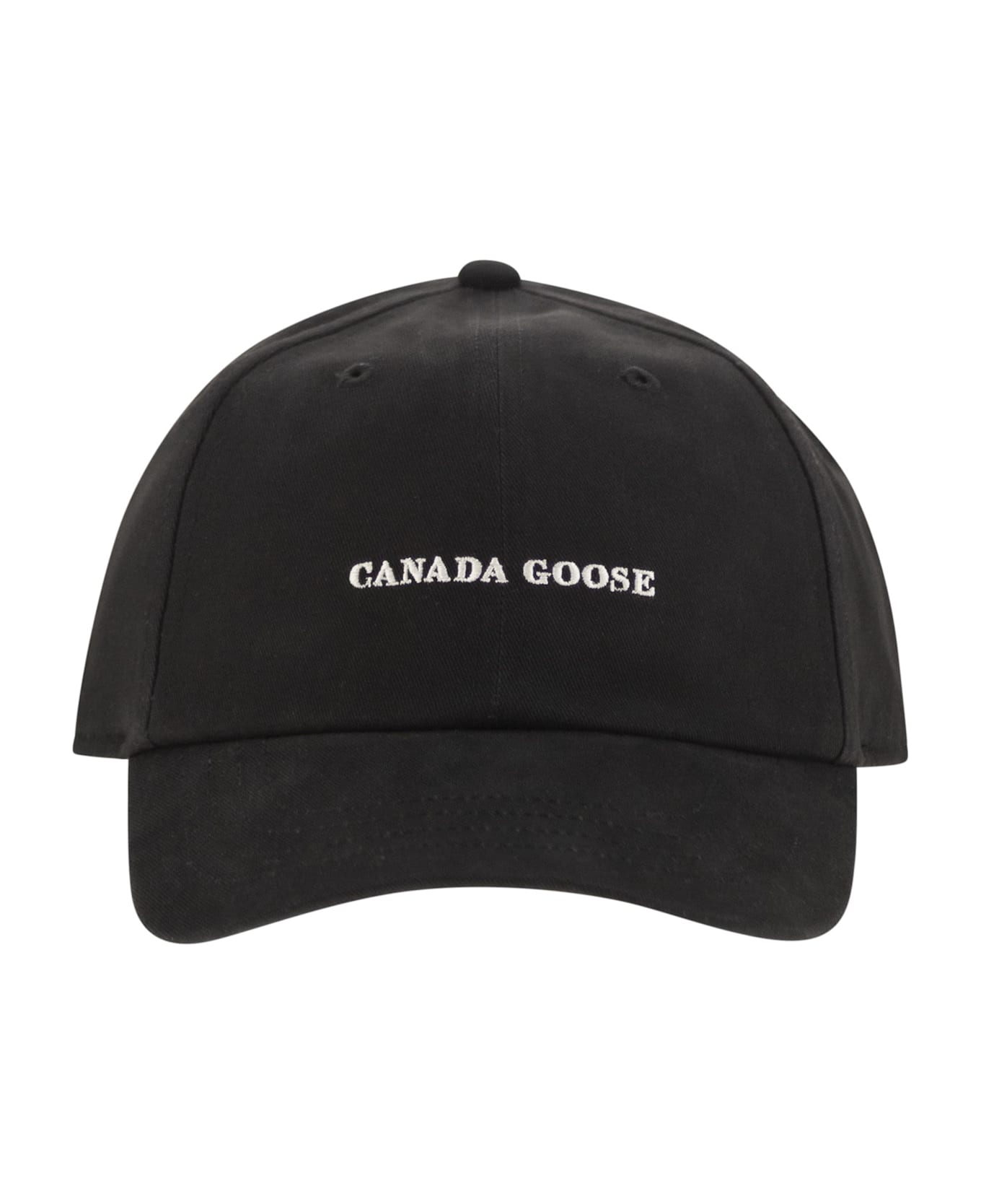 Canada Goose Logo Baseball Cap - Black