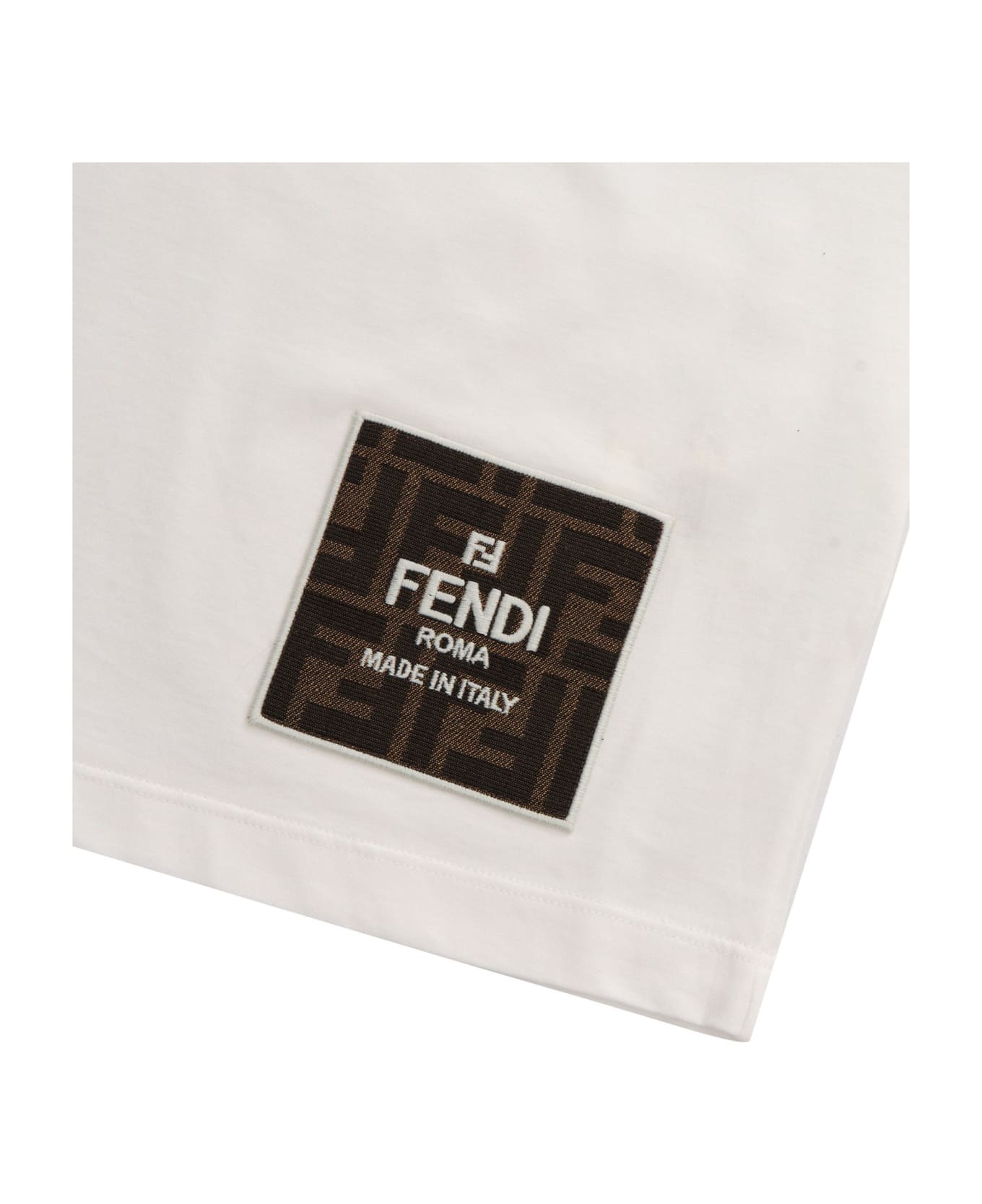 Fendi White Fendi T-shirt - WHITE Tシャツ＆ポロシャツ