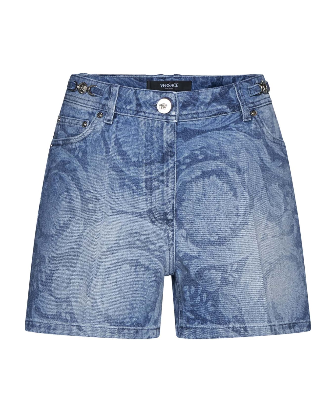 Versace Slim Fit Denim Shorts - Medium blue ショートパンツ
