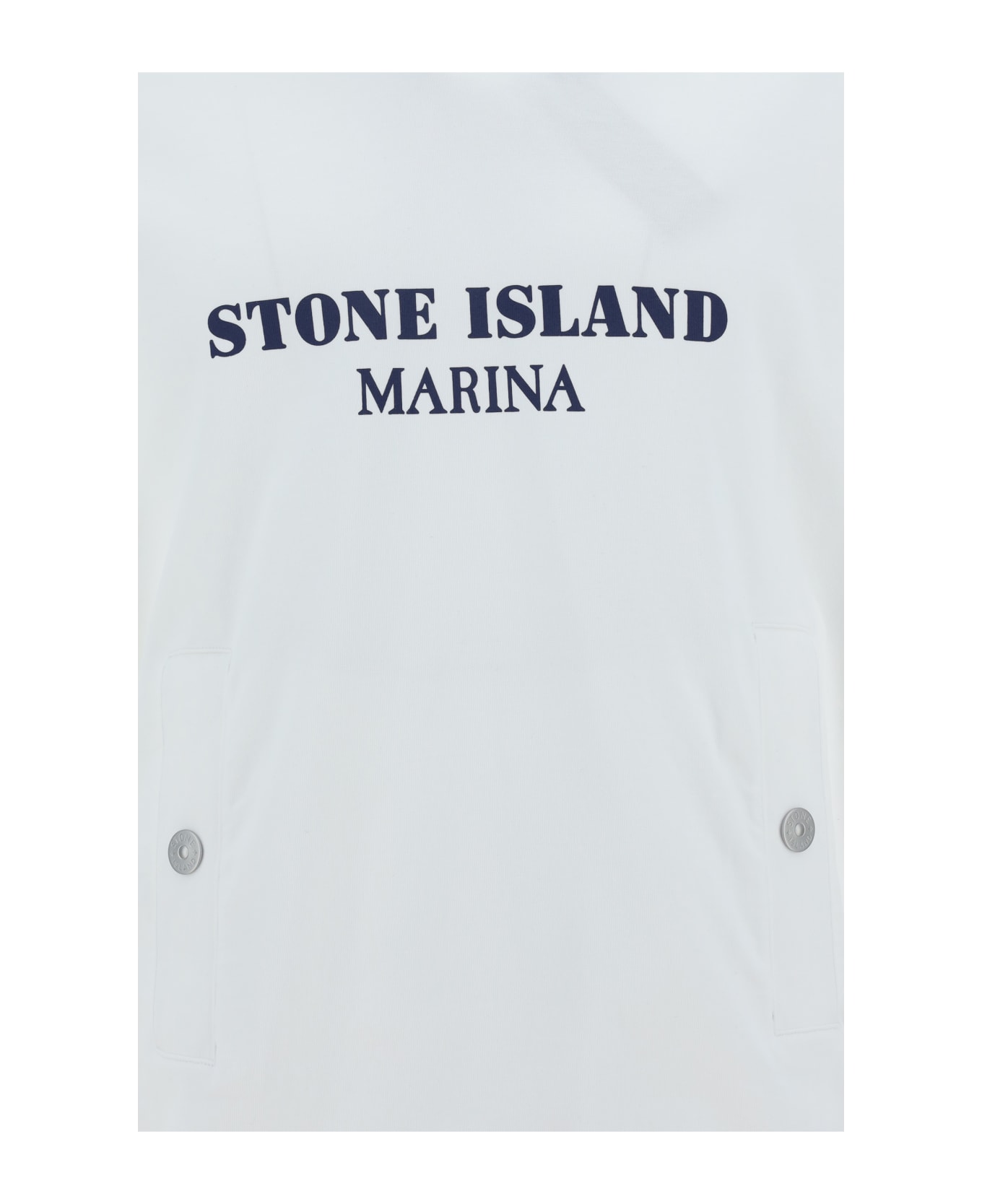 Stone Island Hoodie - Bianco フリース