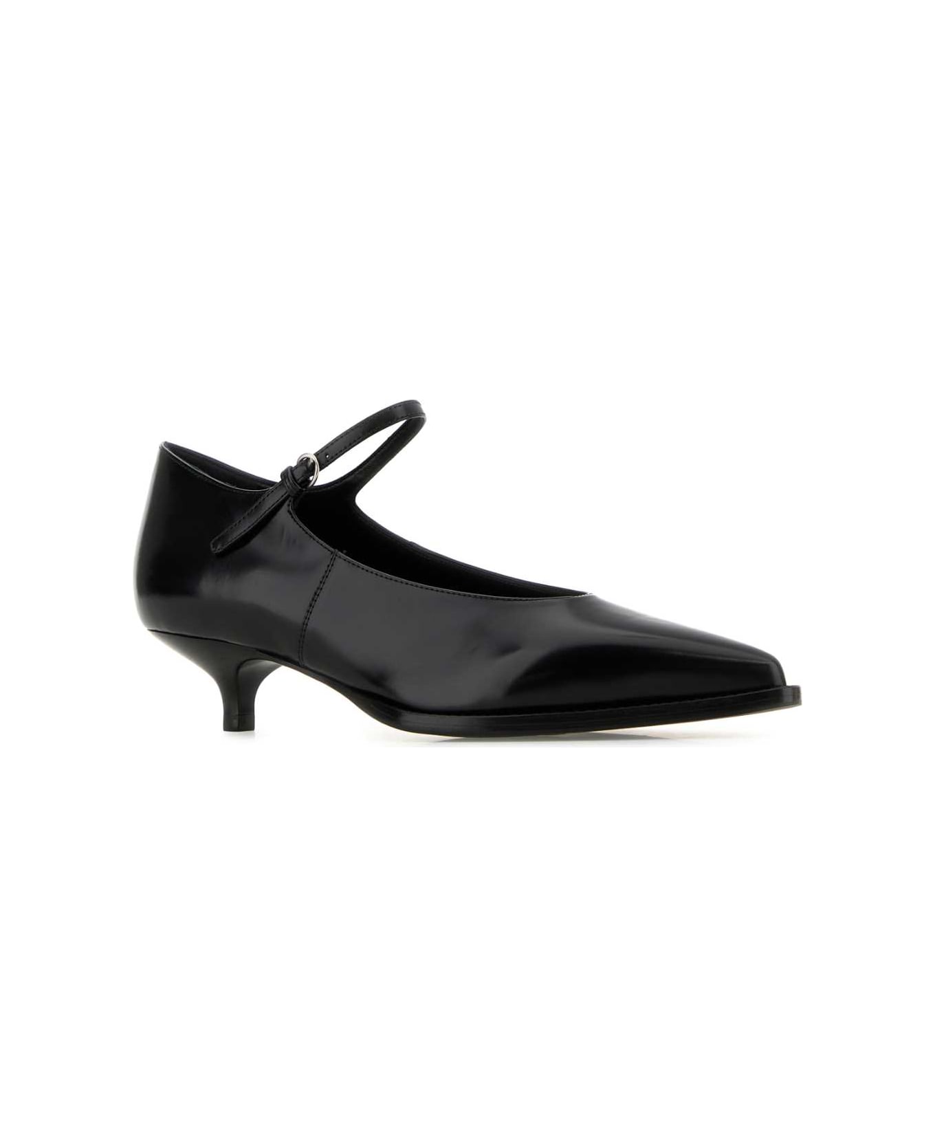 Miu Miu Black Leather Pumps - NERO