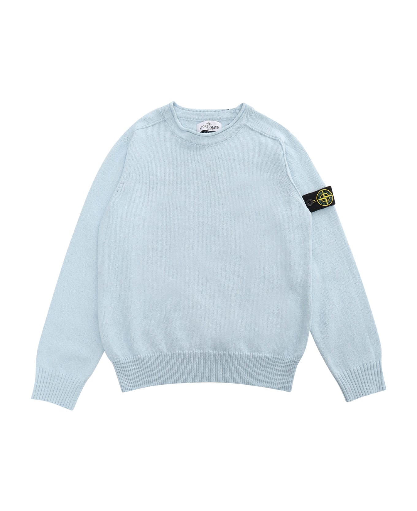 Stone Island Junior Light-blue Sweater - LIGHT BLUE ニットウェア＆スウェットシャツ