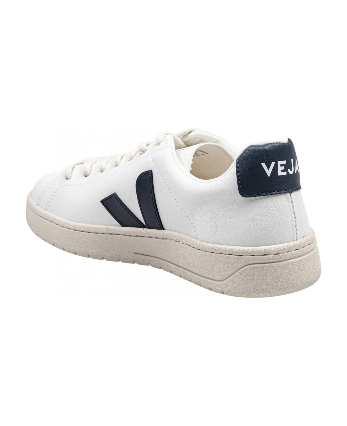 Veja Urca Sneakers In Coated Cotton Color White/blue - White/Blue