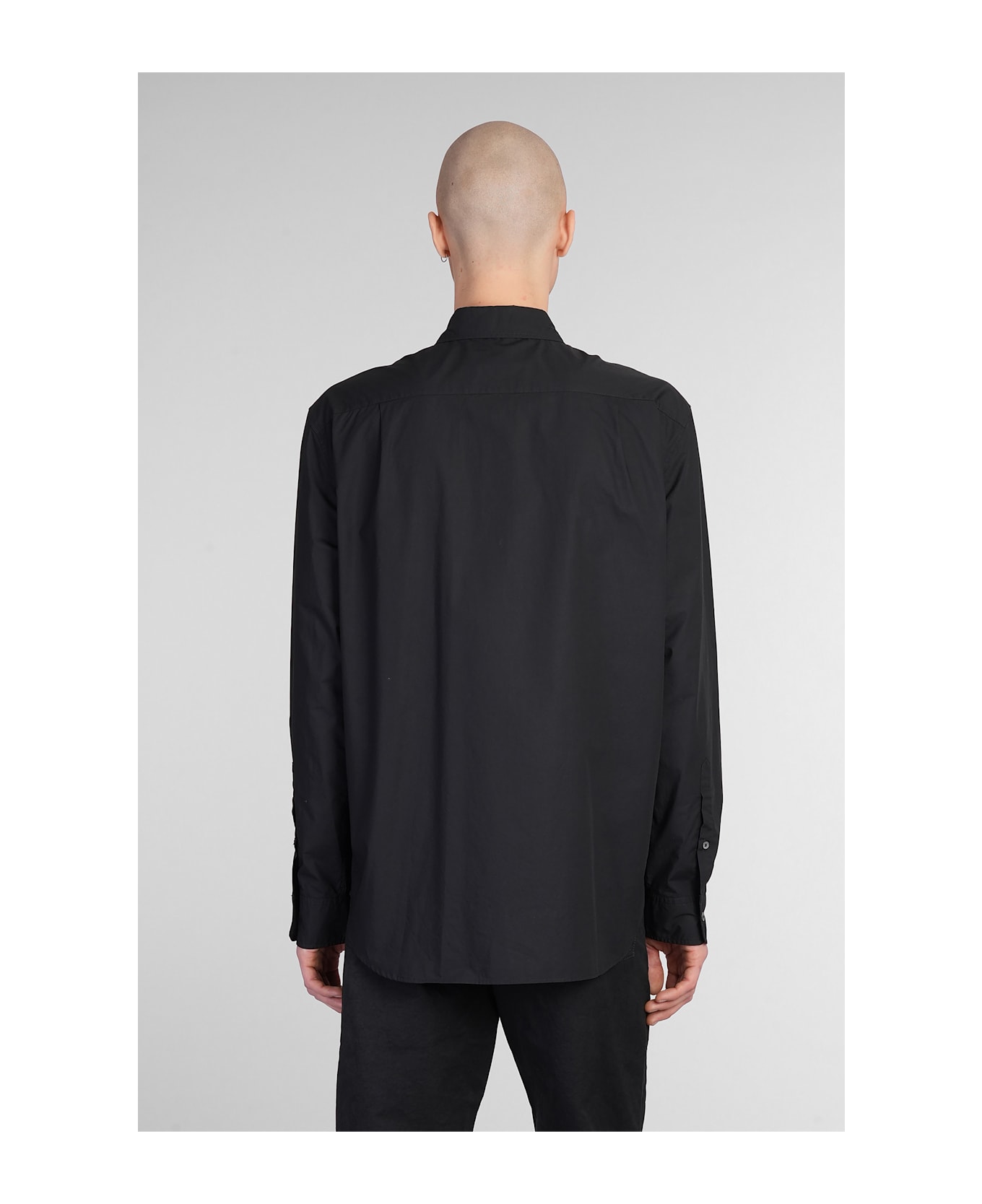 Ann Demeulemeester Haaken Shirt In Black Cotton - black