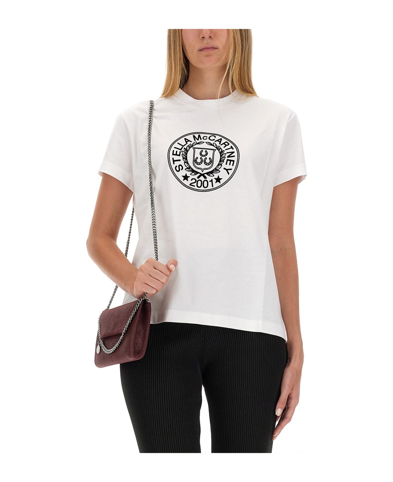 Stella McCartney T-shirt With Logo - BIANCO Tシャツ