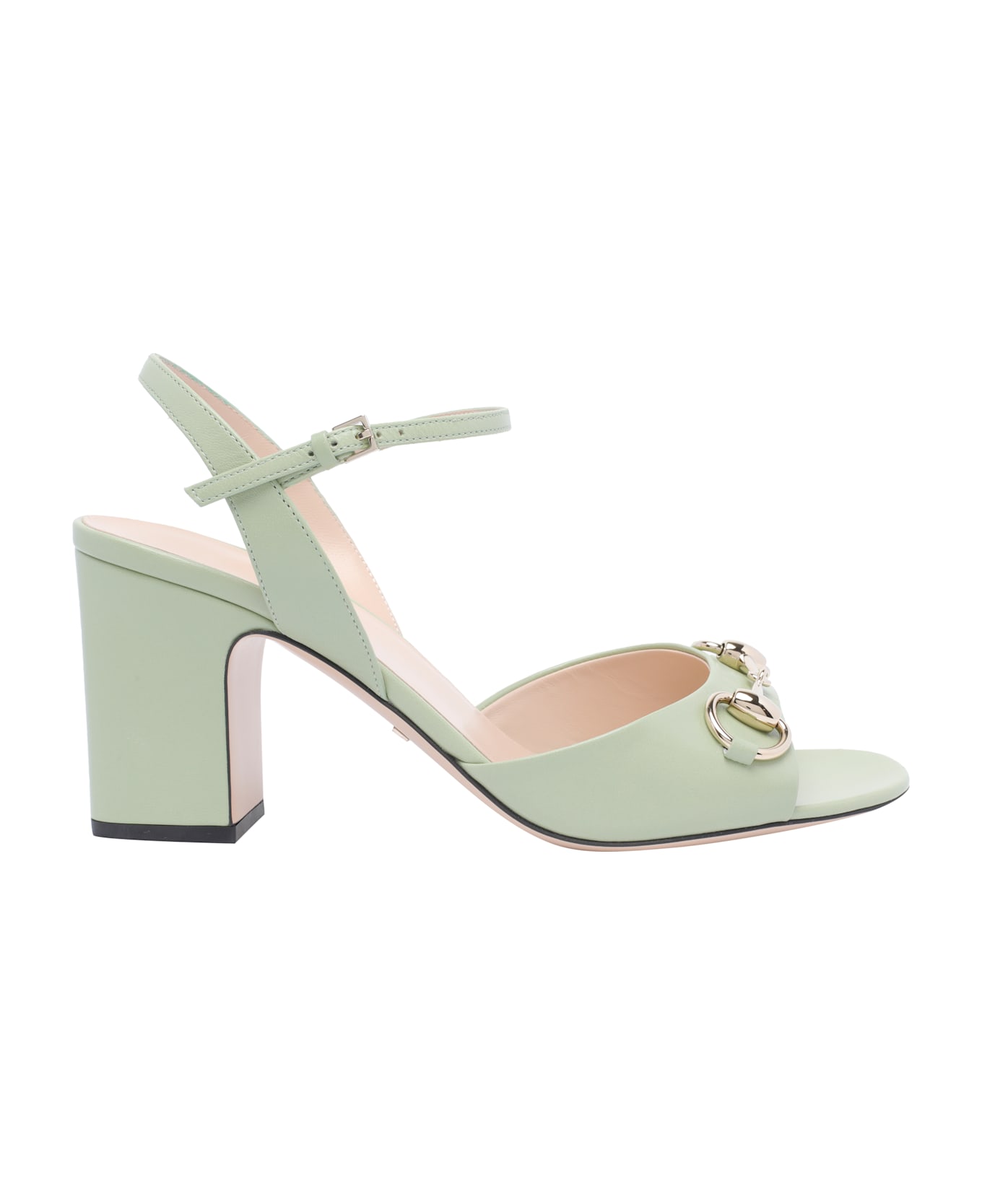 Gucci Horsebit Pump Sandals - Green