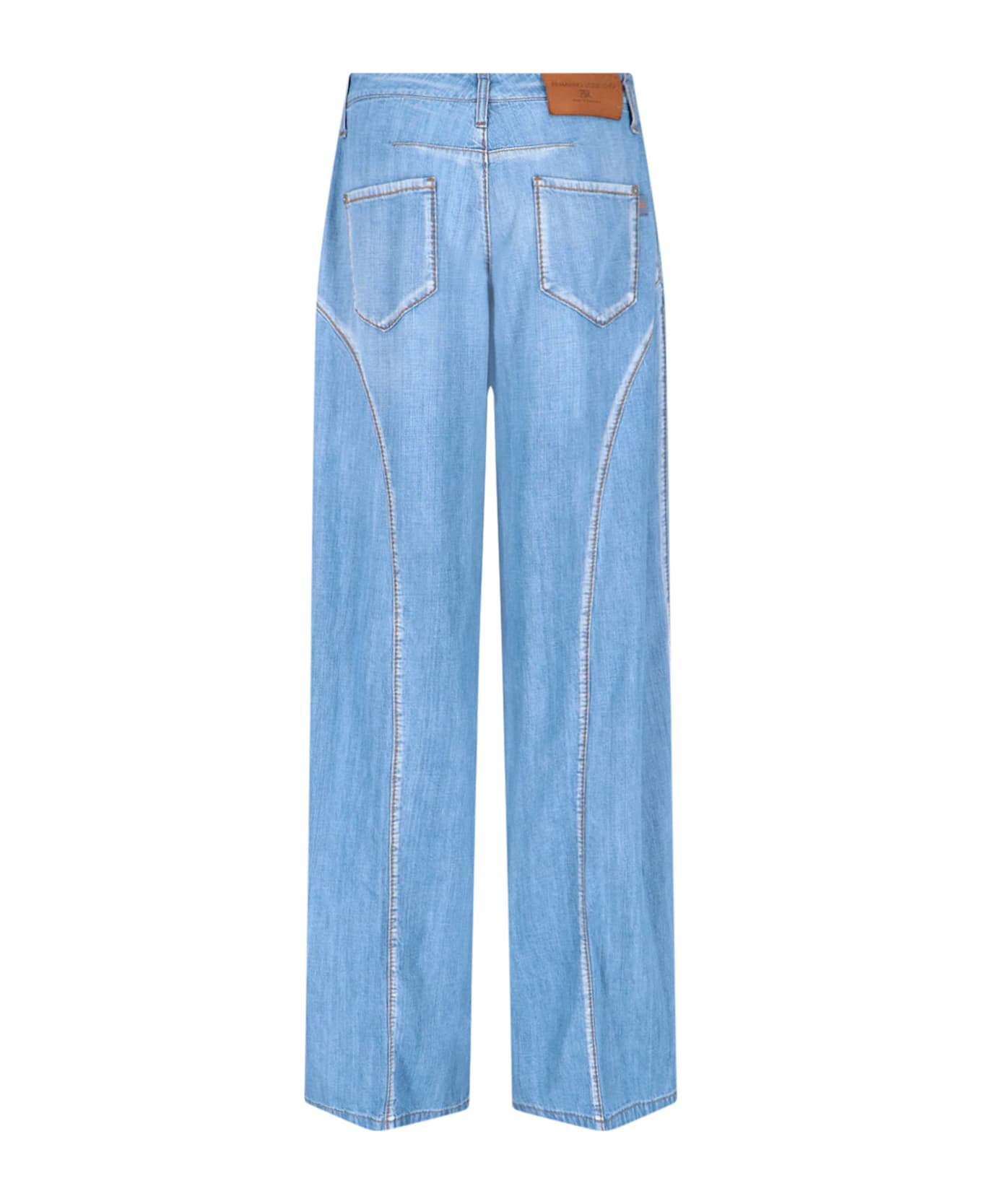 Ermanno Scervino Wide Jeans - Light Blue