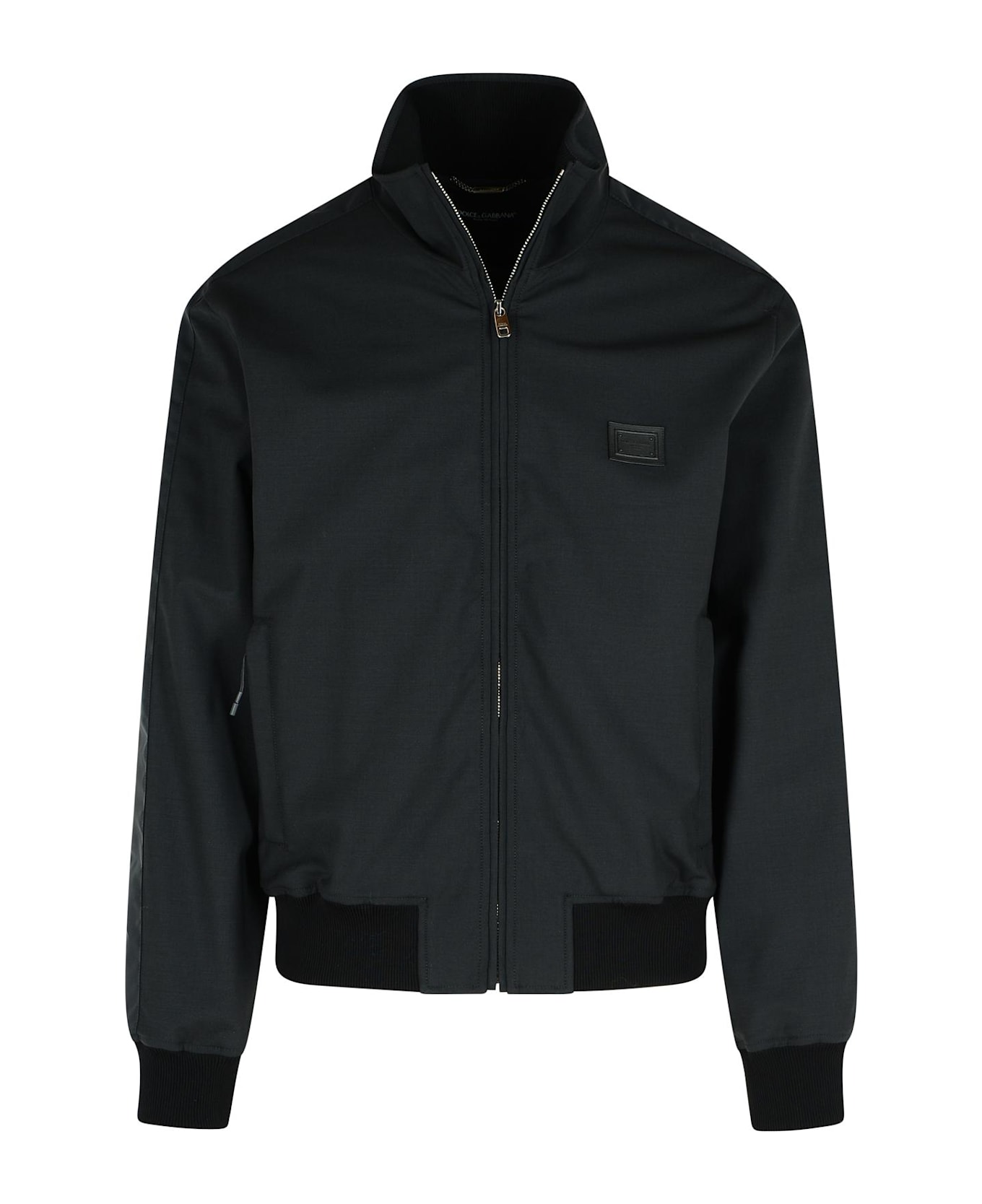 Dolce 
Gabbana Black Wool Blend Jacket - Black