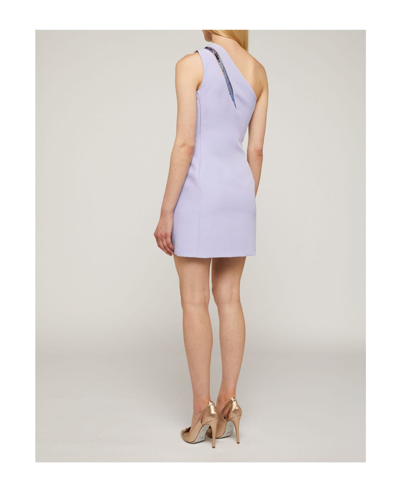 Genny One-shoulder Dress - PURPLE