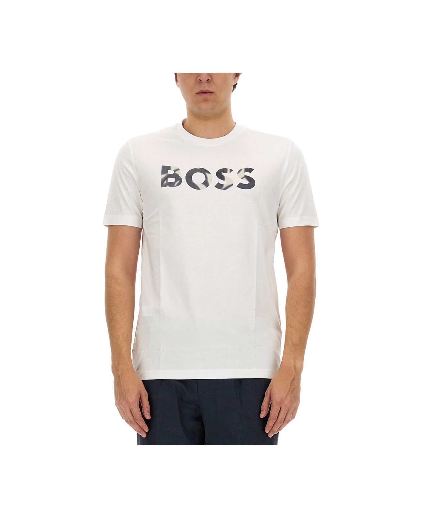 Hugo Boss T-shirt With Logo - WHITE