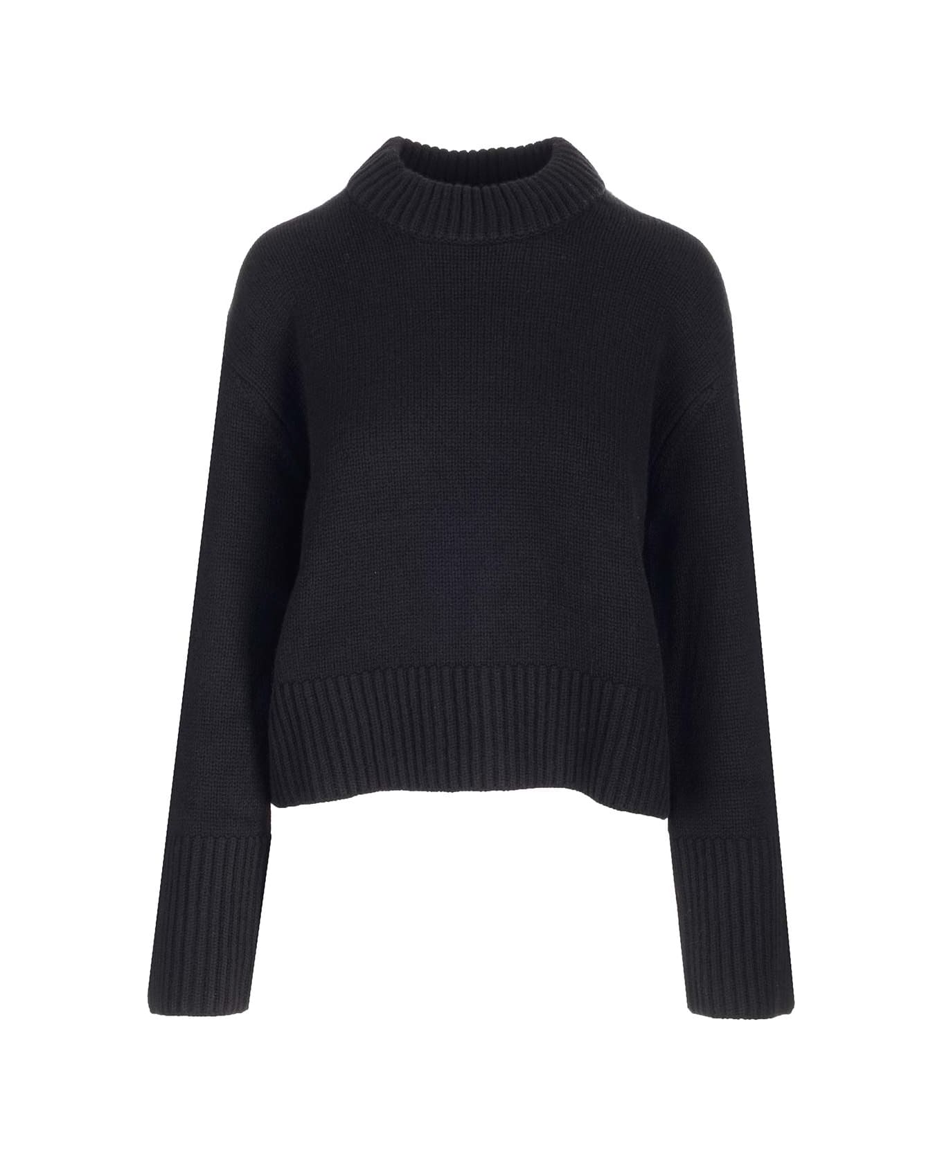 Lisa Yang Boxy Fit 
sony
 Sweater - Black