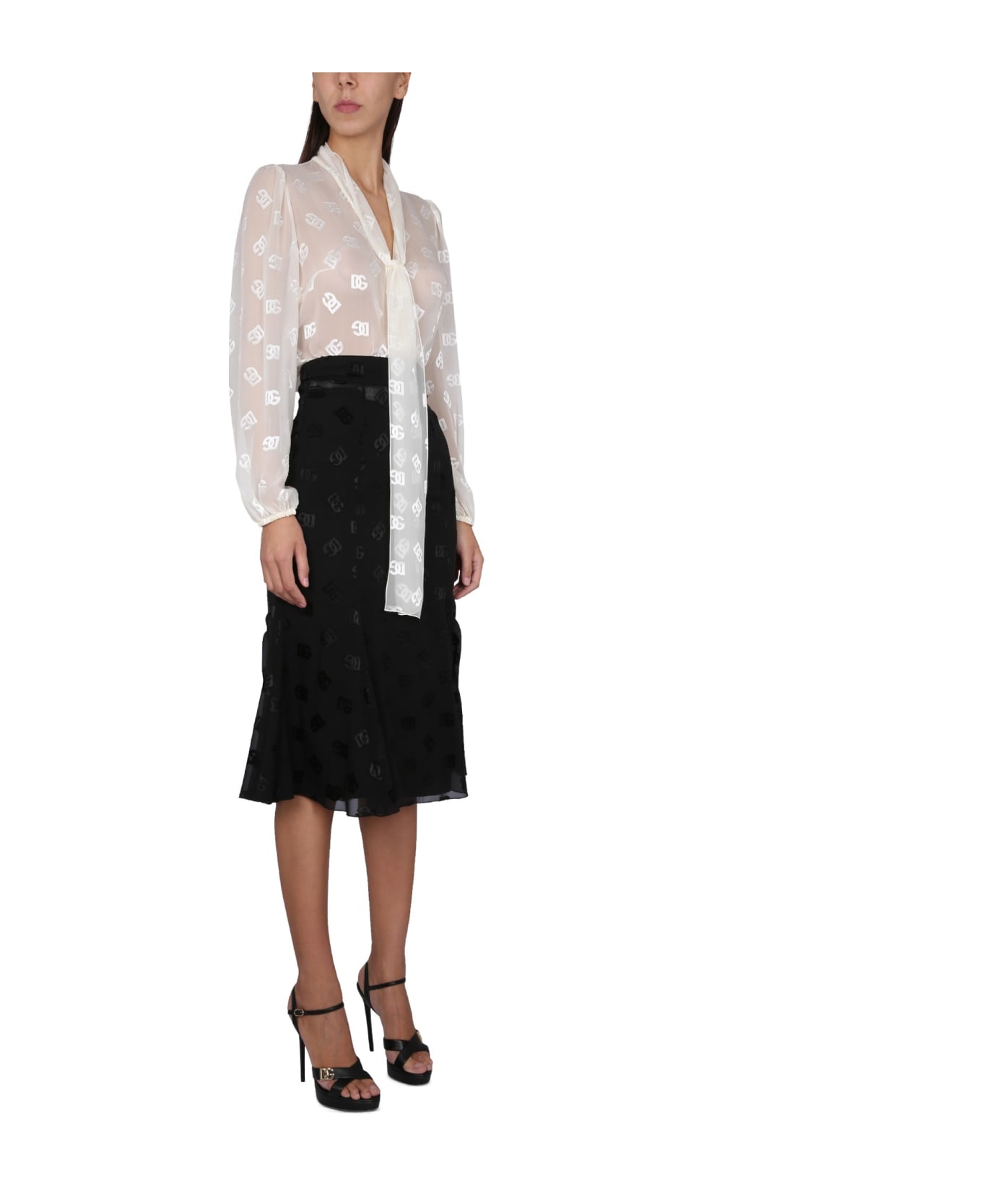 Dolce & Gabbana Midi Skirt - Black スカート