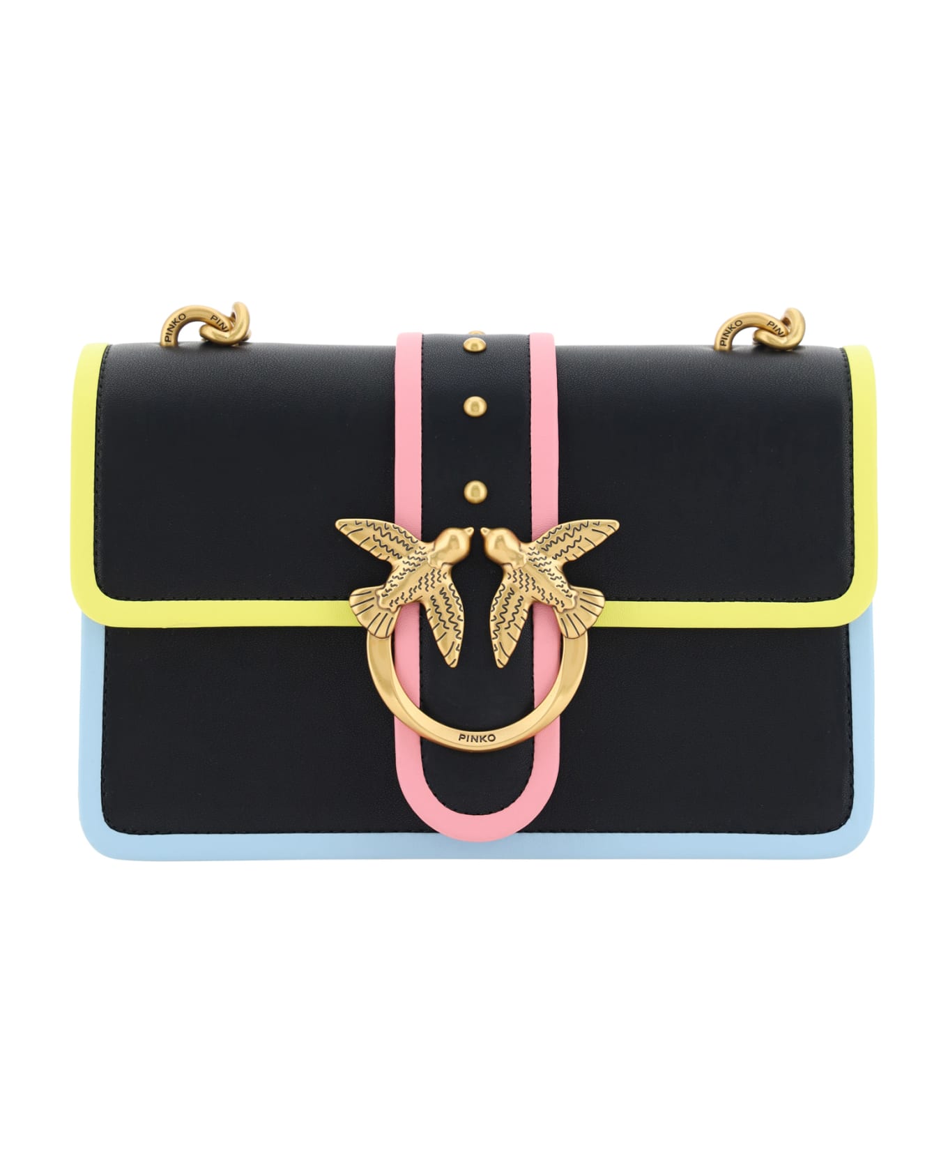 Pinko Love One Mini Shoulder Bag - Nero-antique Gold ショルダーバッグ