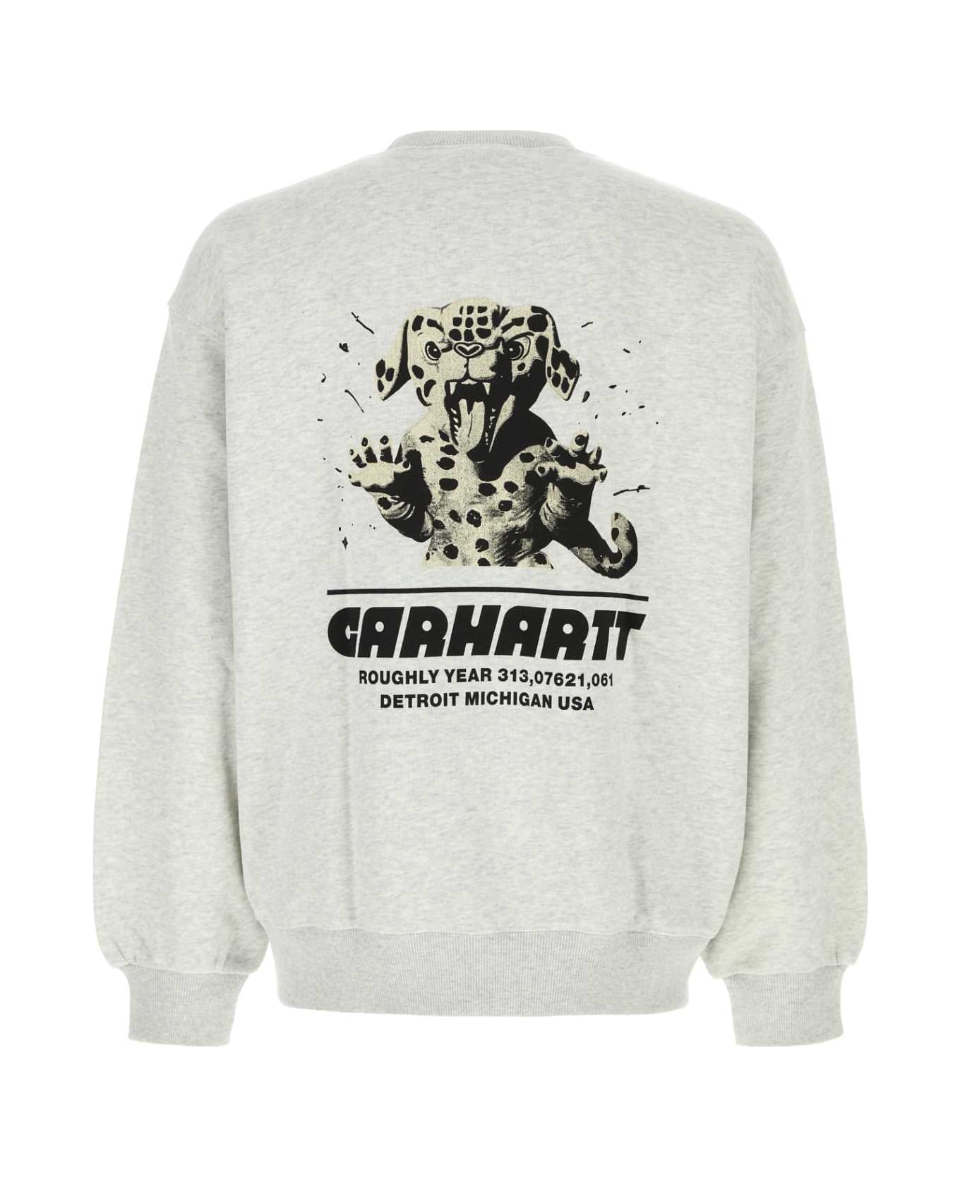 Carhartt Light Grey Cotton Blend Wiptopia Sweatshirt - Xx Ash Heather