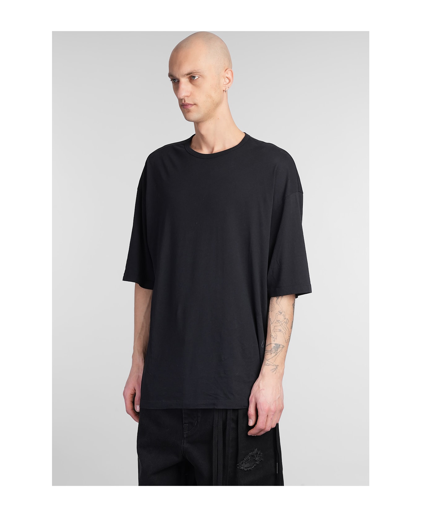 Ann Demeulemeester Dieter T-shirt In Black Cotton - black