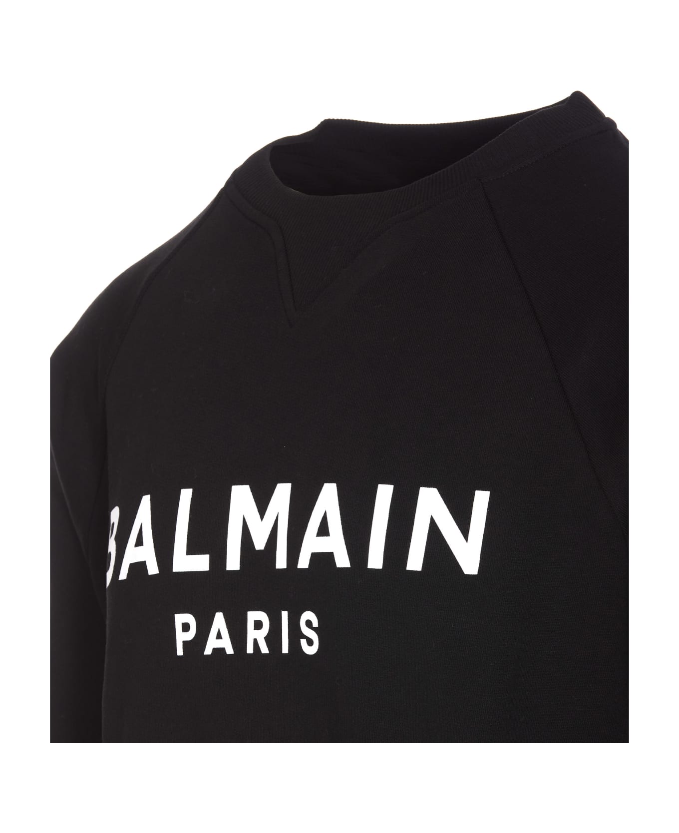 Balmain Logo Crewneck Sweatshirt - Black