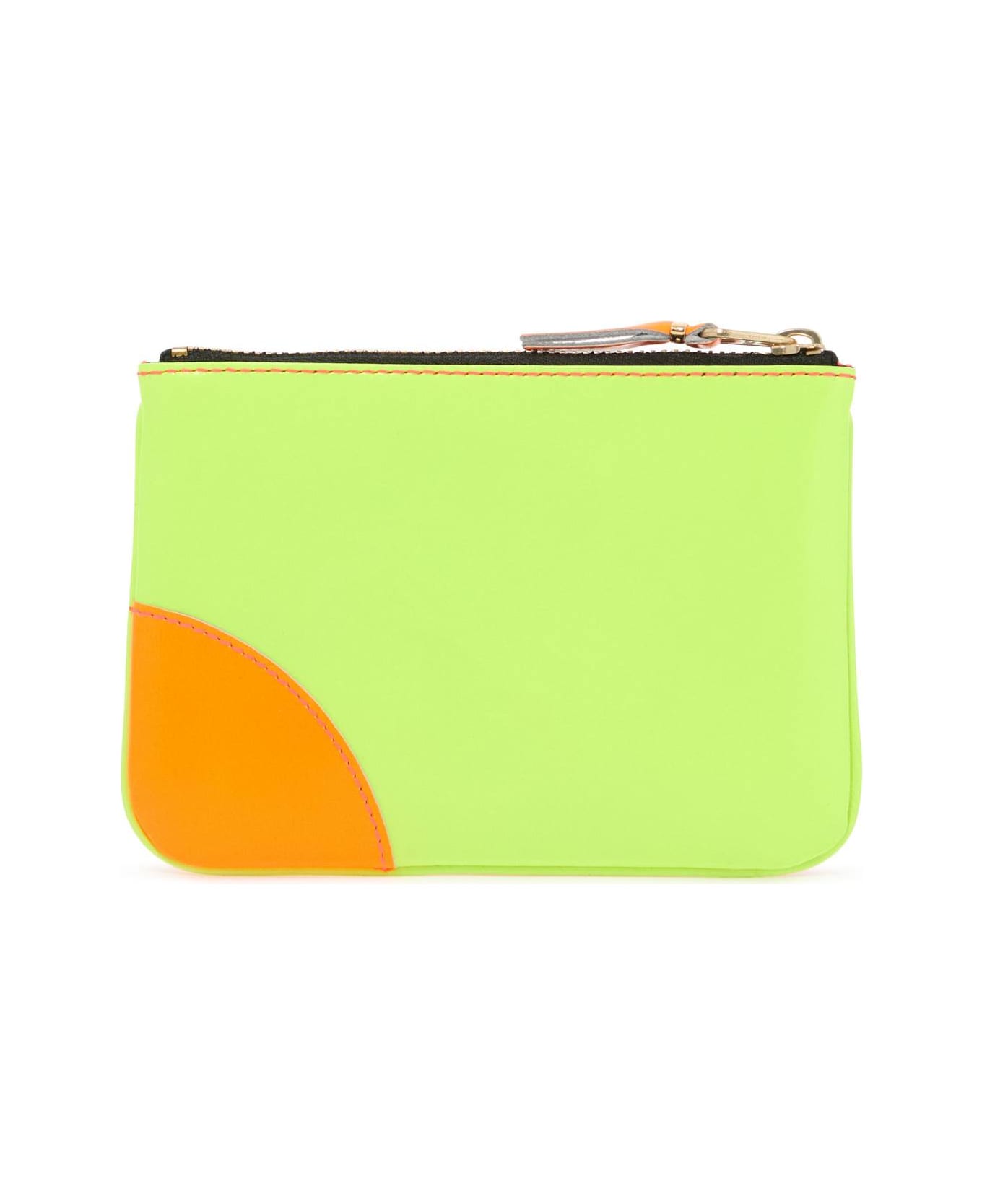 Comme des Garçons Wallet Super Fluo Pouch - PINK YELLOW