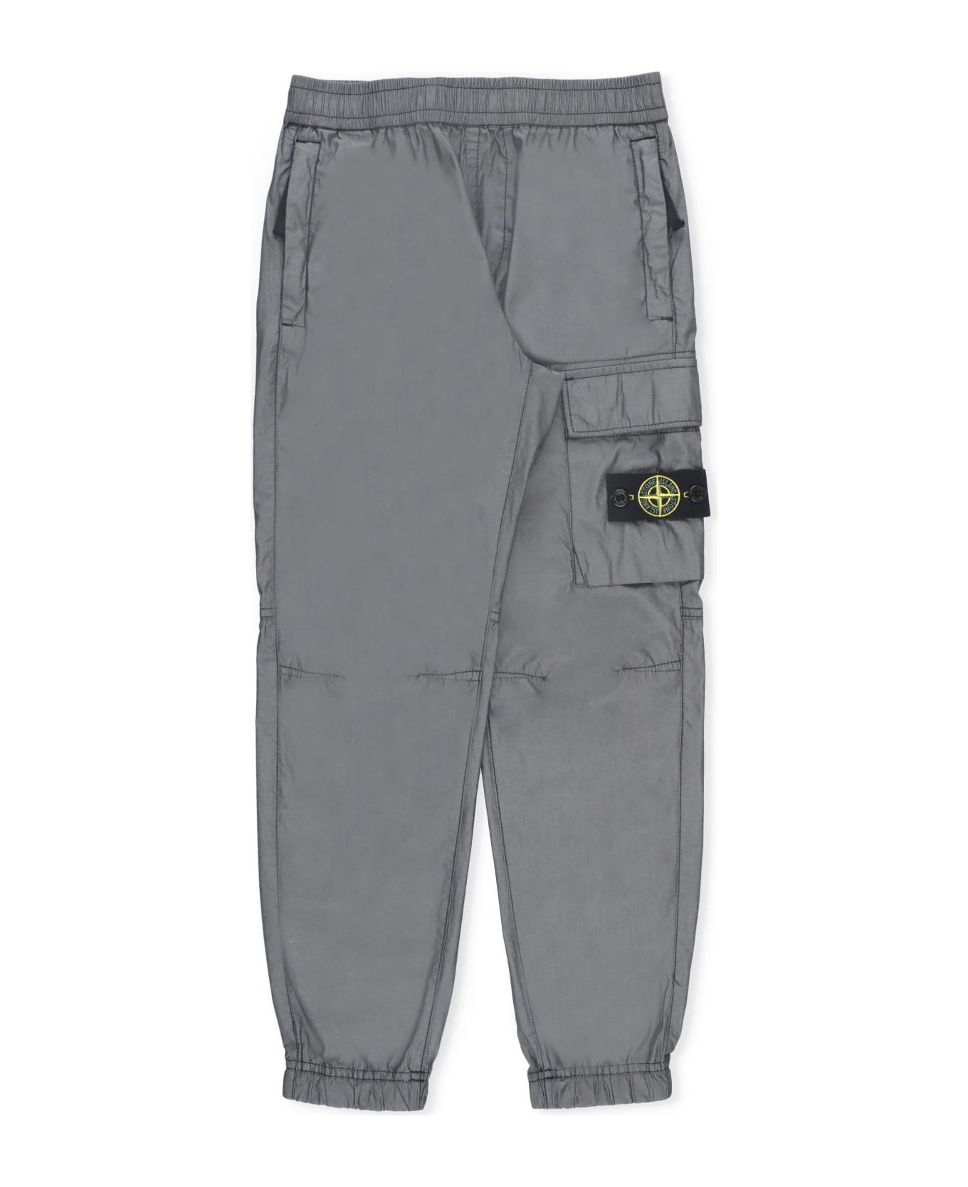 Stone Island Pants With Logo - Grey